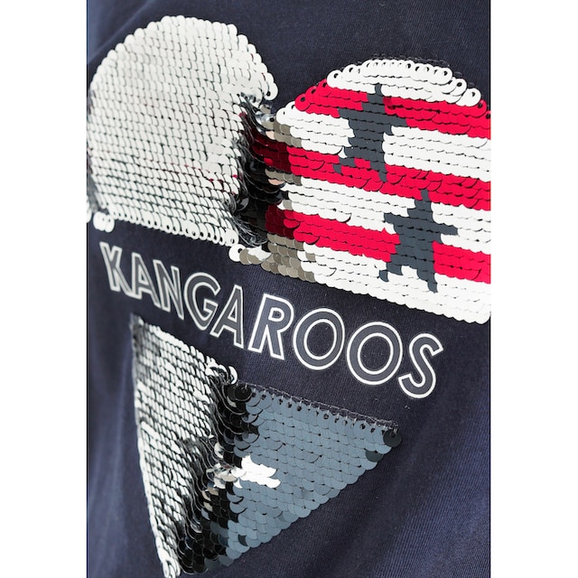 KangaROOS Langarmshirt »Herz«, mit Wendepailletten bestellen bei OTTO
