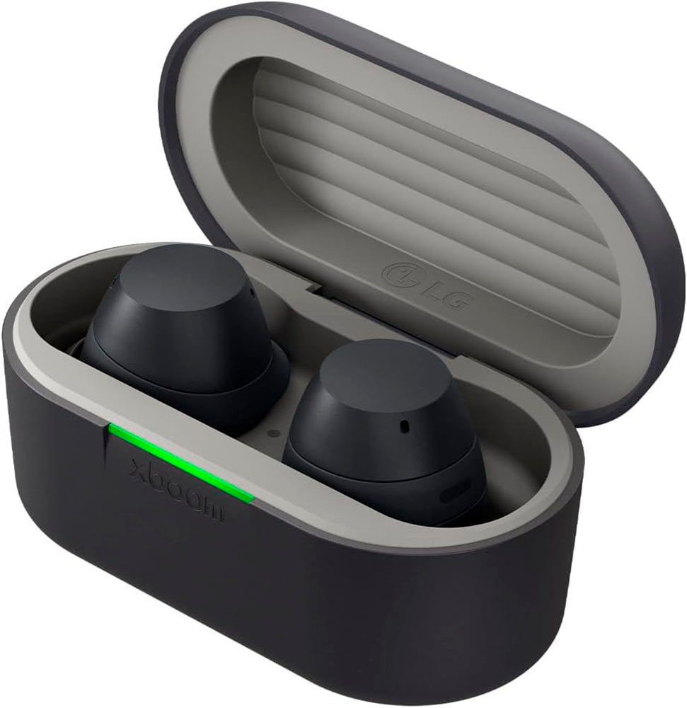 LG wireless In-Ear-Kopfhörer »xboom Buds Plus« Bluetooth Active Noise Cancelling (ANC) | Freisprechfunktion | Sprachsteuerung | UV-Reinigung | integrierte Steuerung für Anrufe und Musik | kompatibel mit Siri