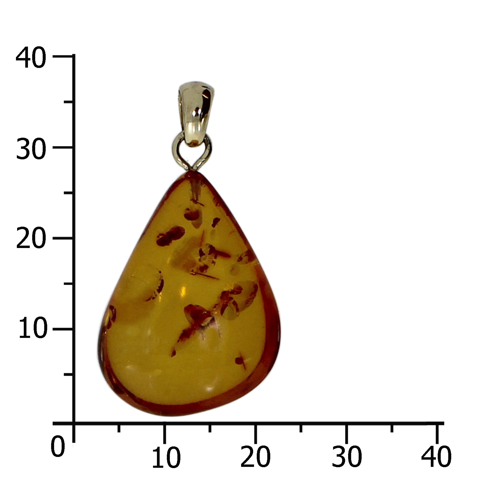 OSTSEE-SCHMUCK Kettenanhänger »- Klassisch 25 mm - Gold 333/000 - Bernstein -,«