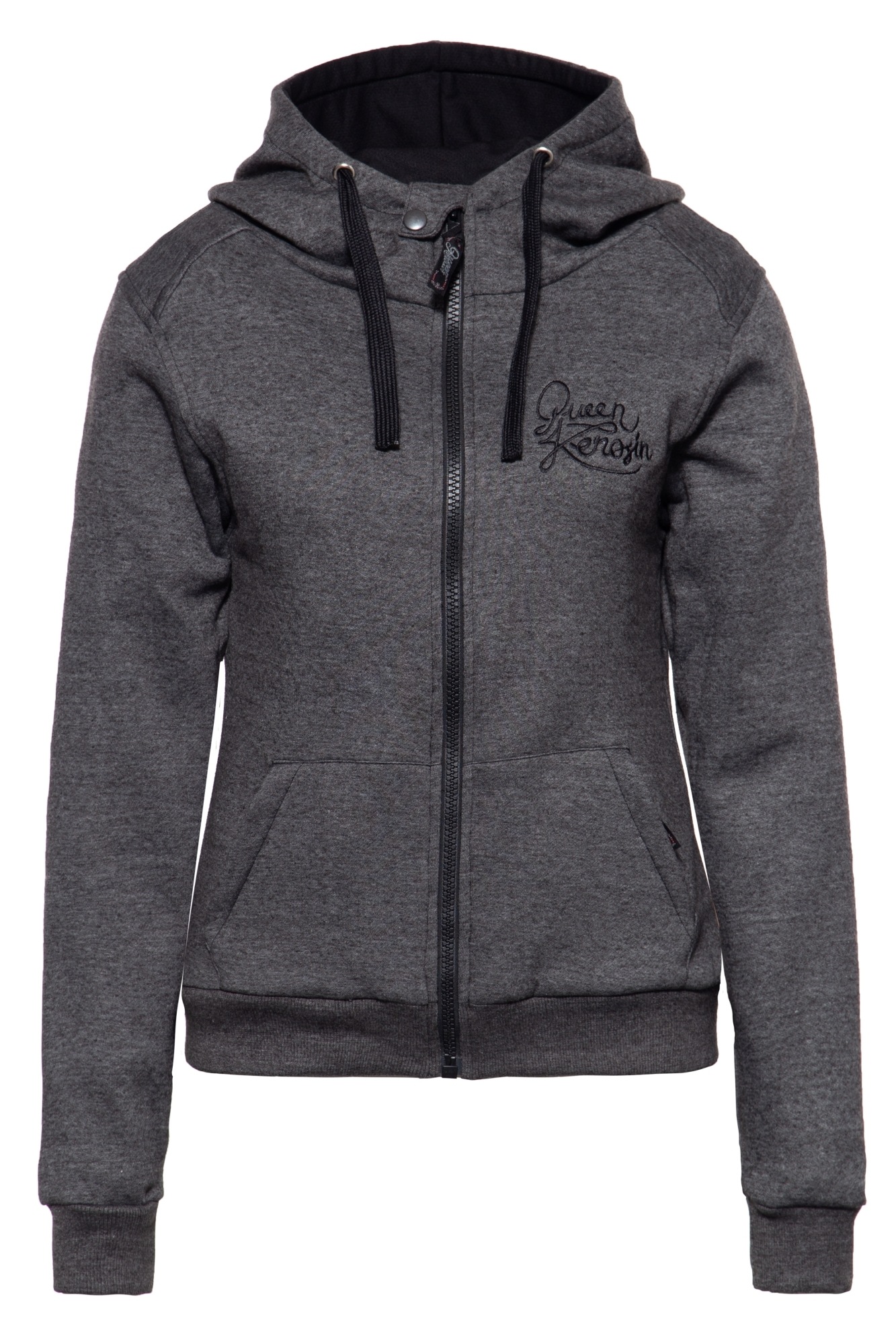 QueenKerosin Funktions-Kapuzensweatjacke »Alive & Free«, mit separatem Softshell-Innenfutter