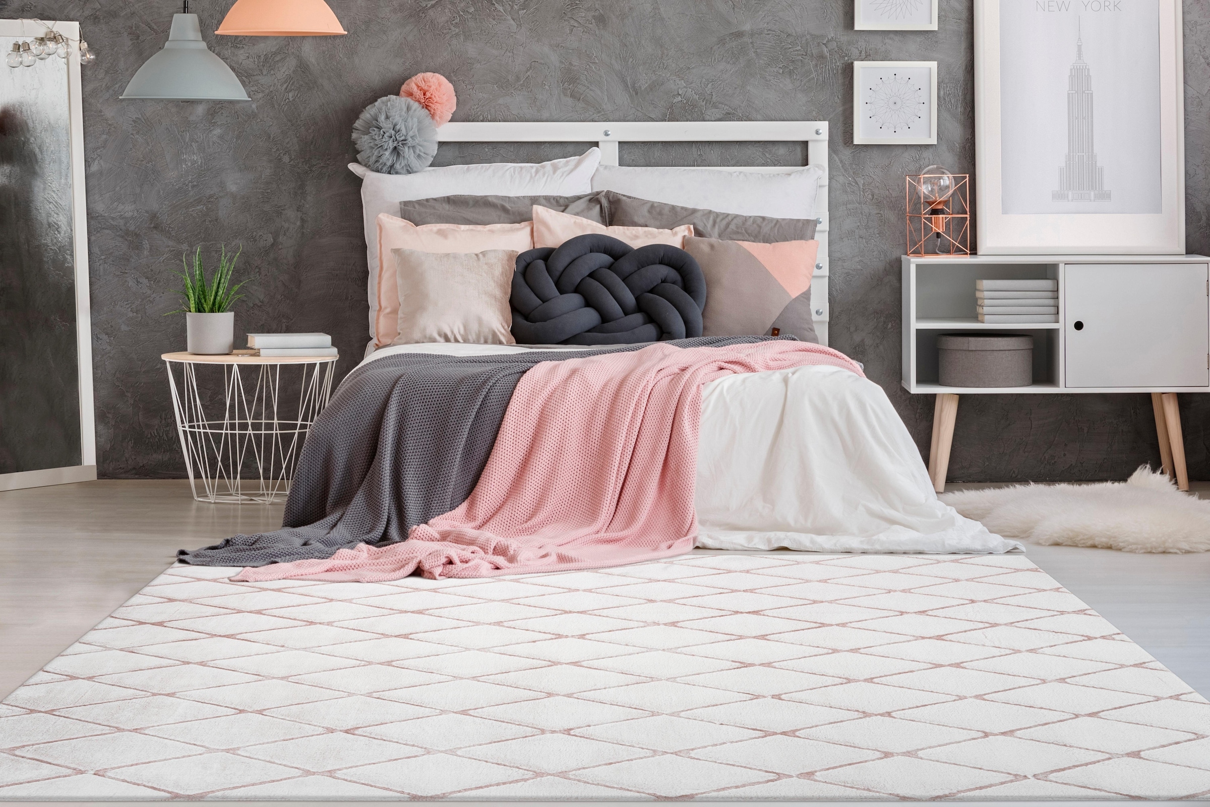me gusta Teppich »Vivica 200«, rechteckig, 20 mm Höhe, besonders weich durch Microfaser, Wohnzimmer
