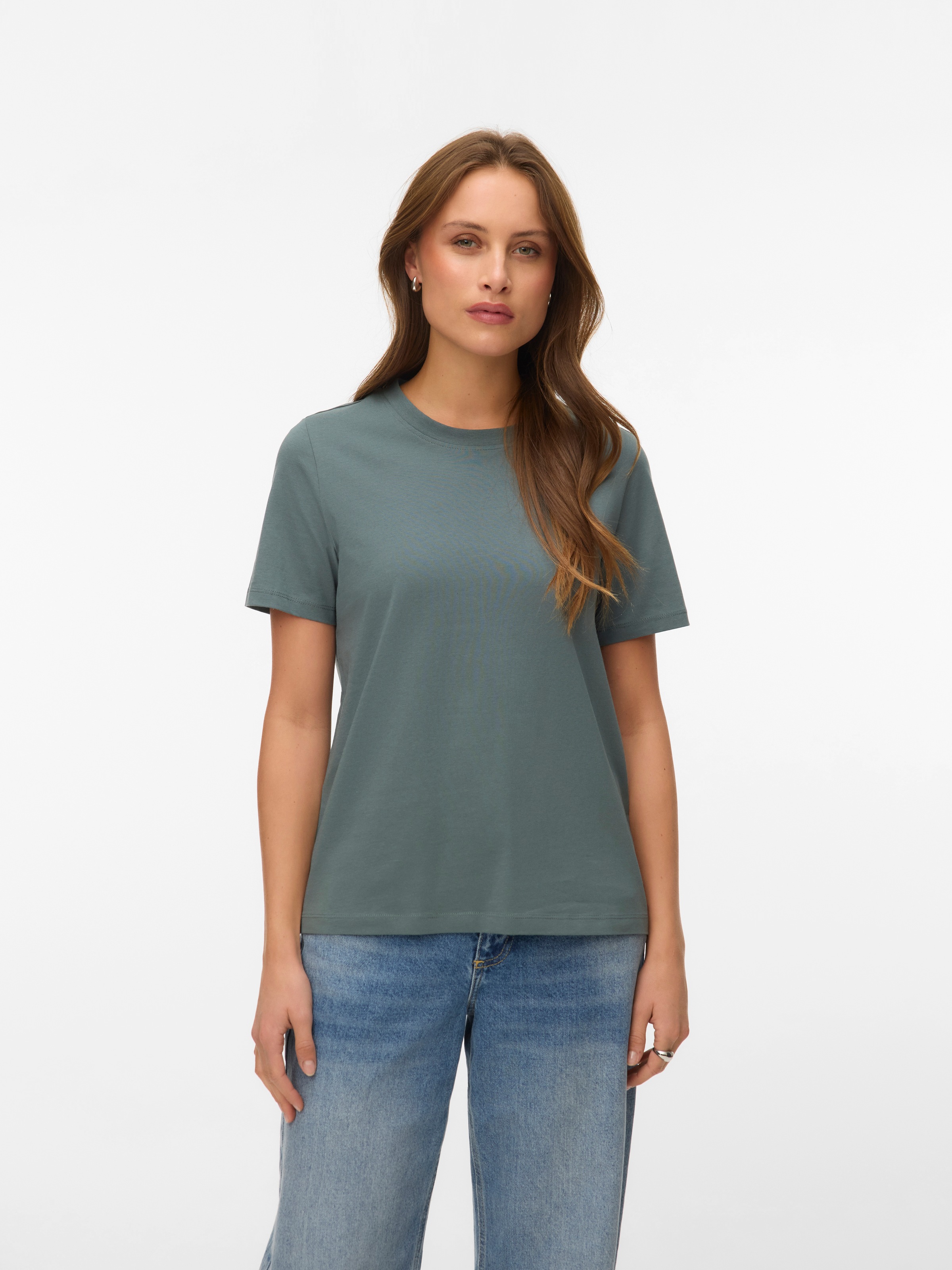Vero Moda T-Shirt »VMPAULINA SS T-SHIRT 2-PACK JRS« Packung, 2 Baumwolle, regular fit