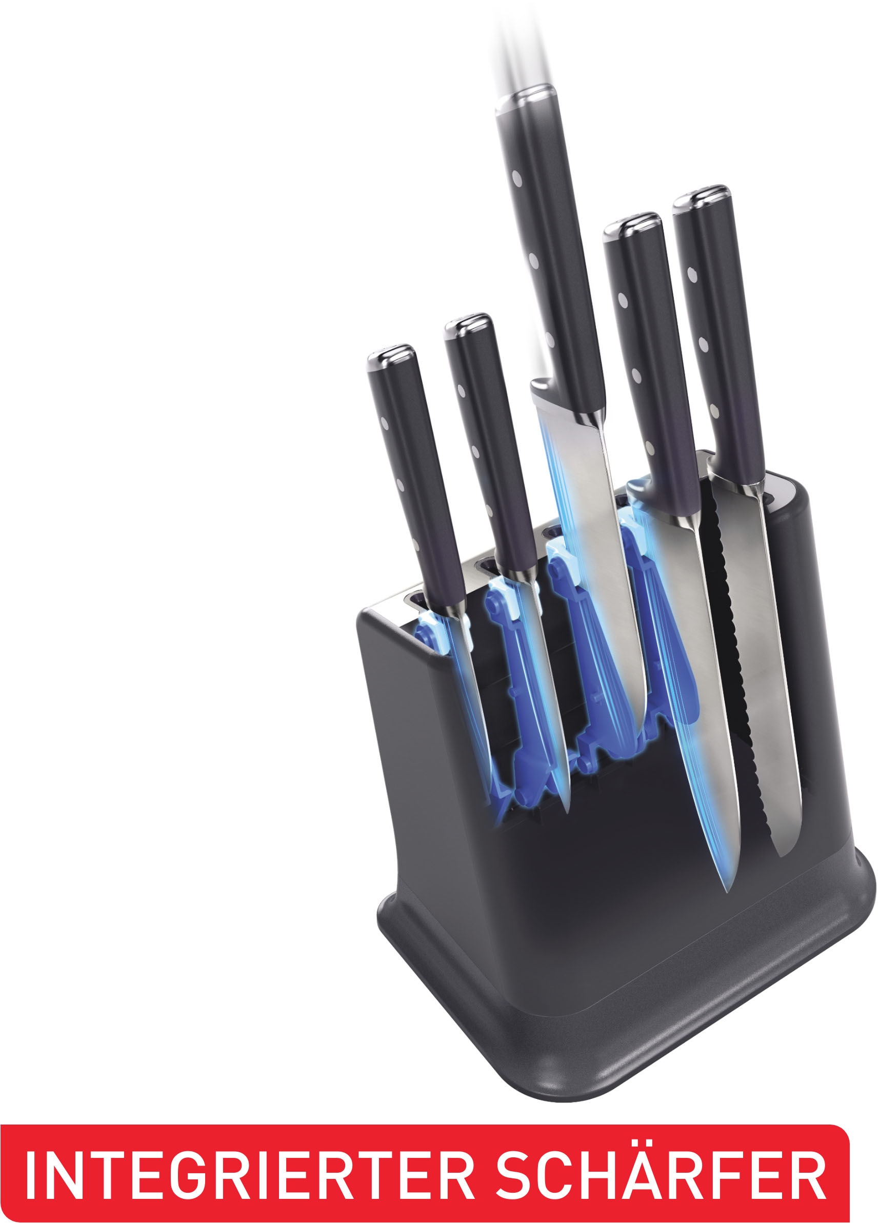 Tefal Messer-Set »EverSharp Pro« selbstschärfender Messerblock, Klinge aus deutschem Edelstahl