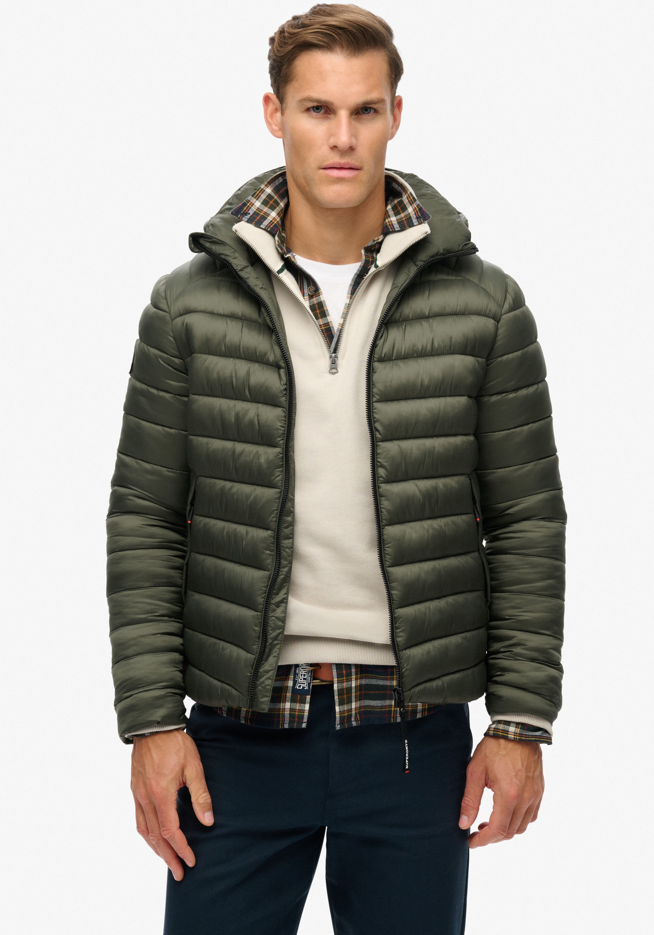 Superdry Steppjacke »HOODED FUJI SPORT PADDED JKT«, mit Kapuze