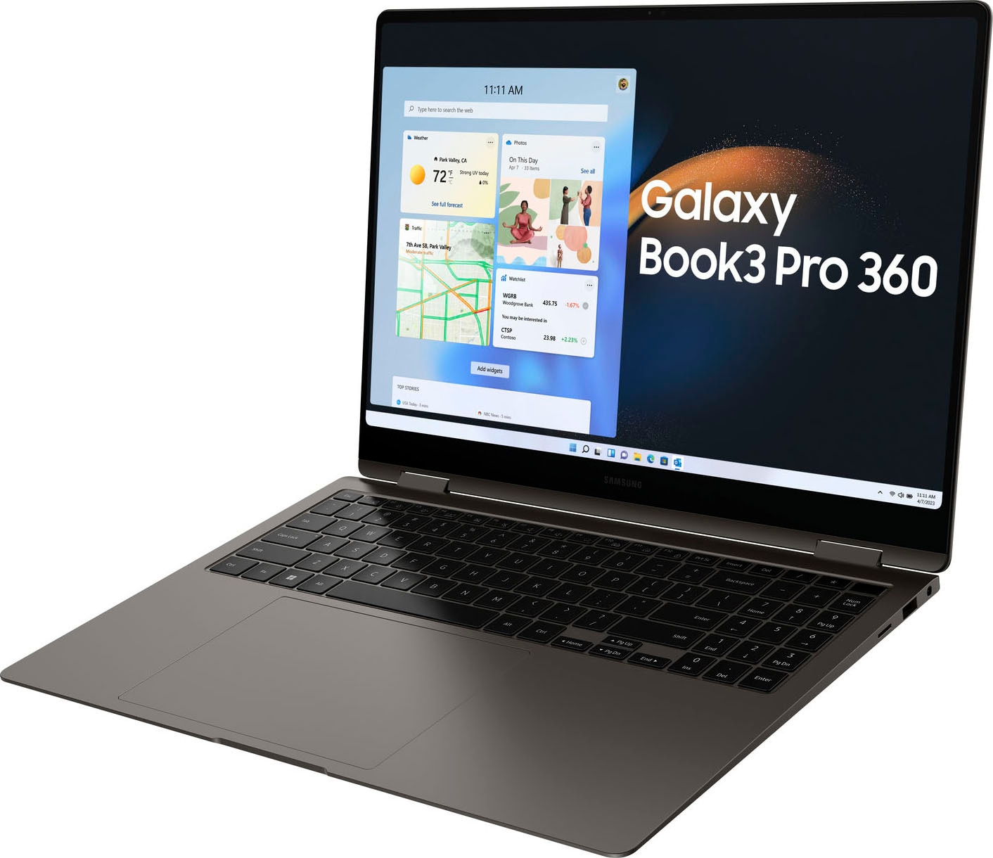 Samsung Notebook »Galaxy Book3 Pro 360«, 40,62 cm, / 16 Zoll, Intel, Core i7, Iris Xe Graphics, 512 GB SSD