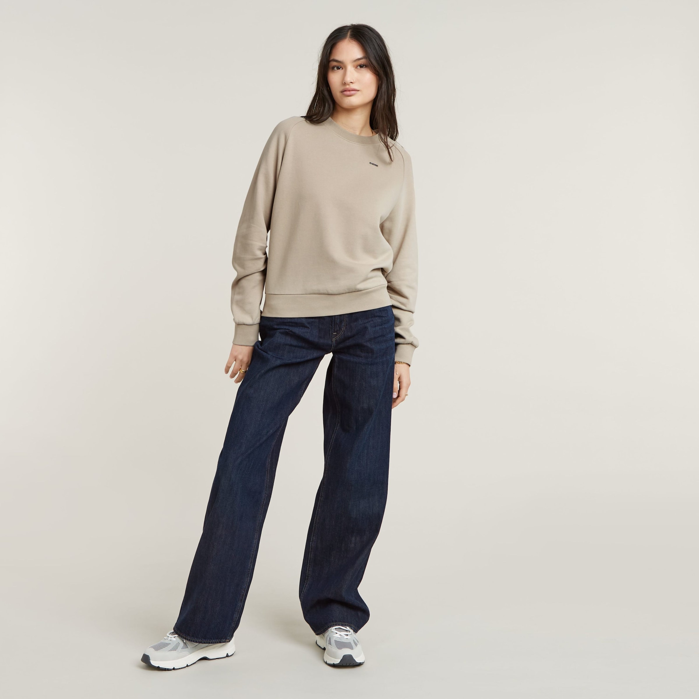 G-STAR Sweater »Sleeve Construction«, mit Raffung an den Ellbogen