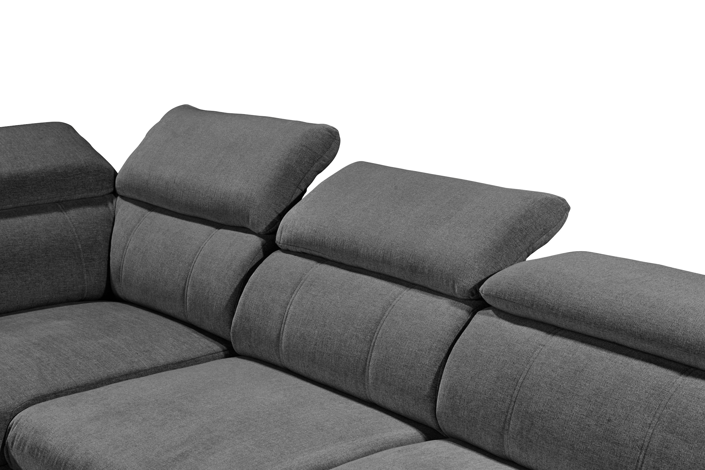 ED EXCITING DESIGN Ecksofa »Albany L-Form«, mit Bettfunktion, Bettkasten & Kopfteilverstellung