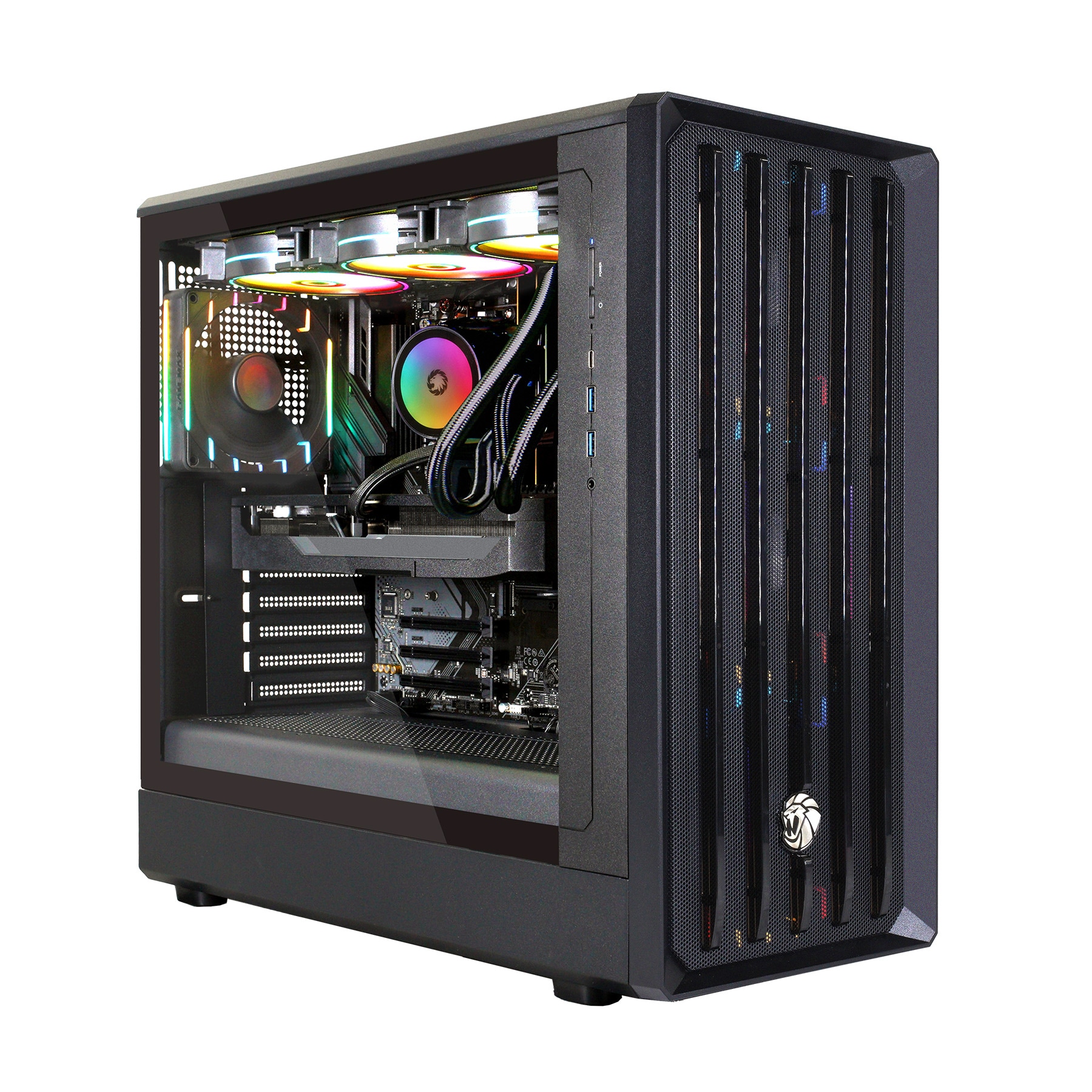 GAMEMAX Gaming-PC »CLAW BK 8103 AMD Ryzen 5 9600X 32GB DDR5 1TB SSD RX 9070« DDR5 RAM, Windows 11, Wasserkühlung
