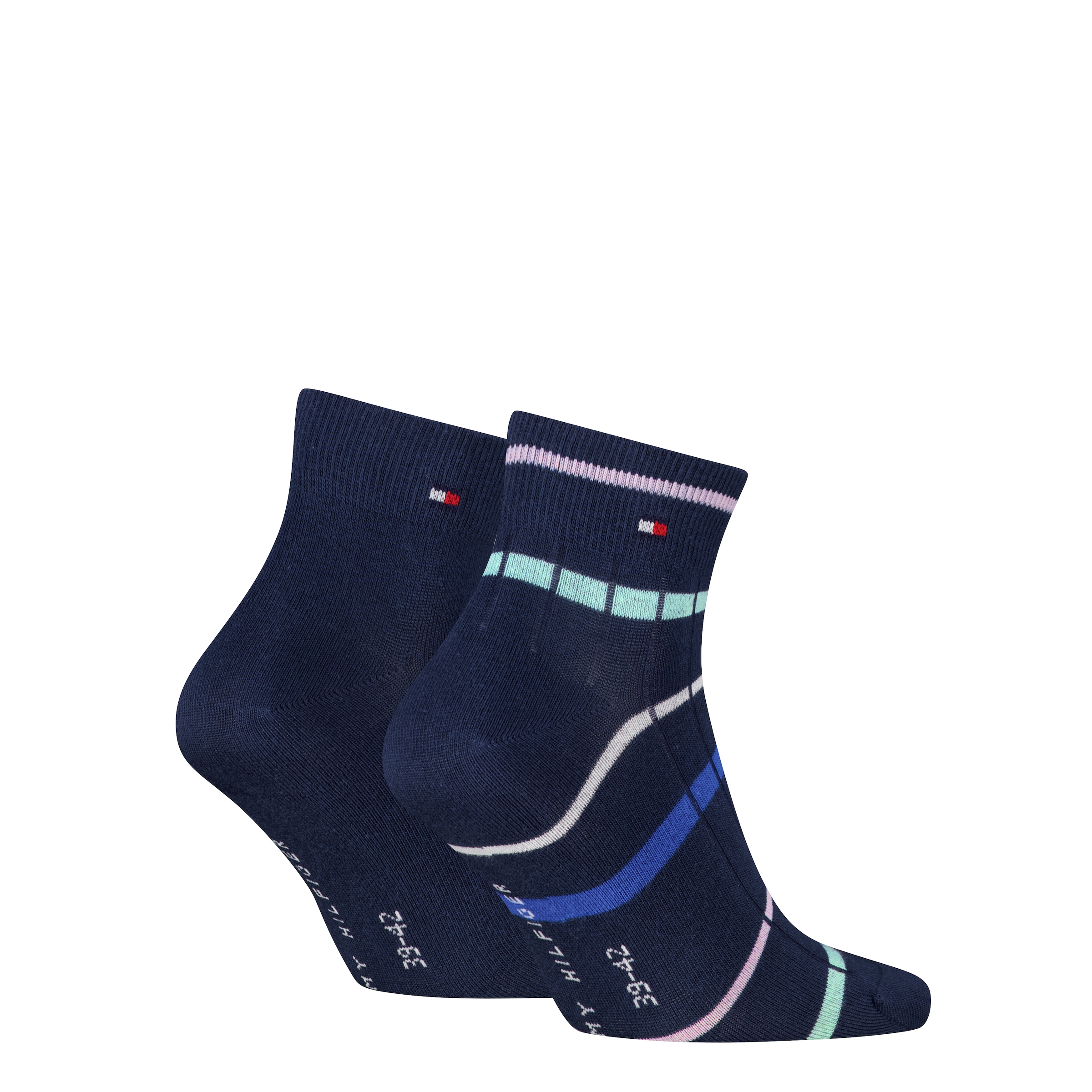 Tommy Hilfiger Kurzsocken »TH MEN QUARTER 2P SUMMER BRETON« 2 Paar, 