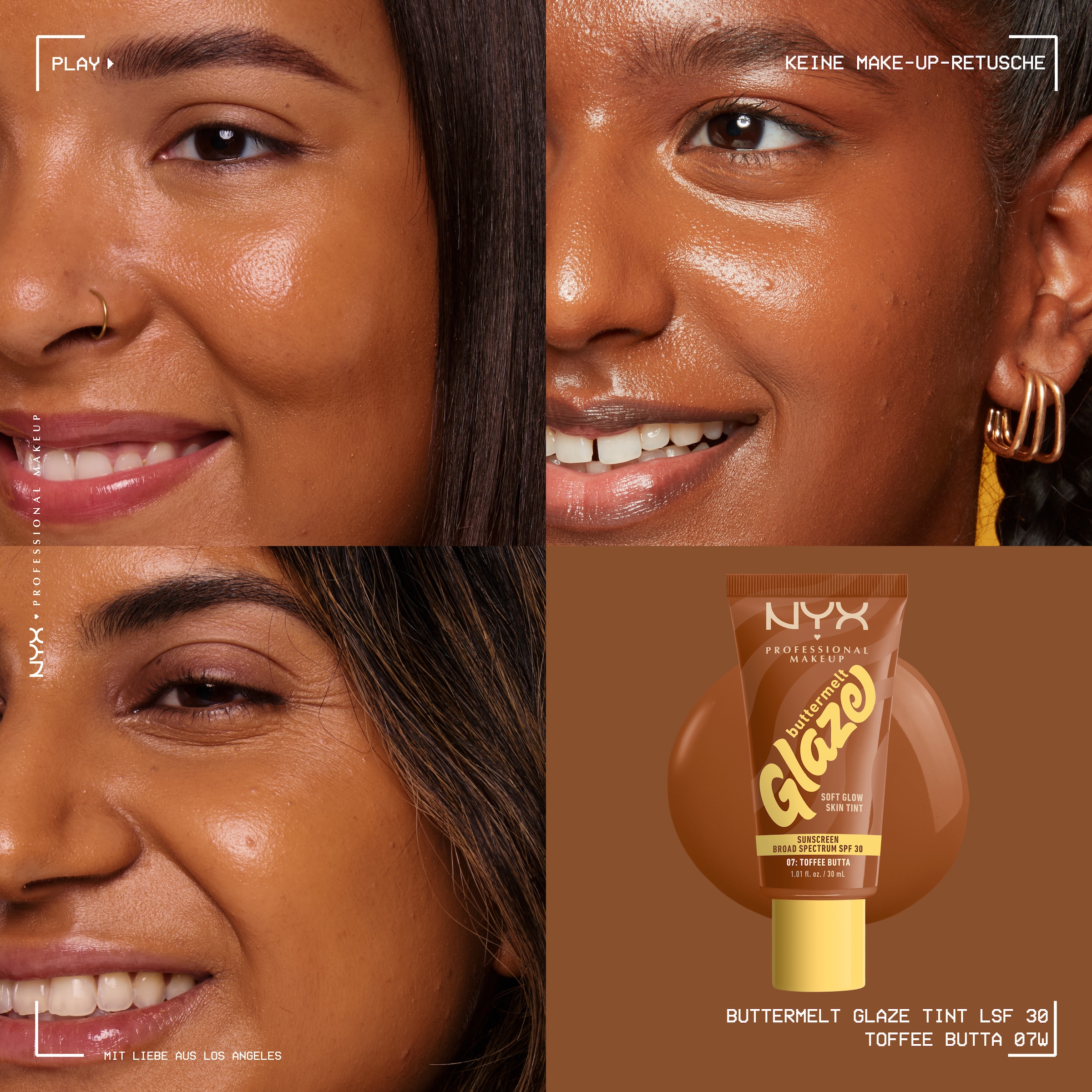 NYX Foundation »NYX Professional Makeup Buttermelt Glaze Foundation LSF 30«