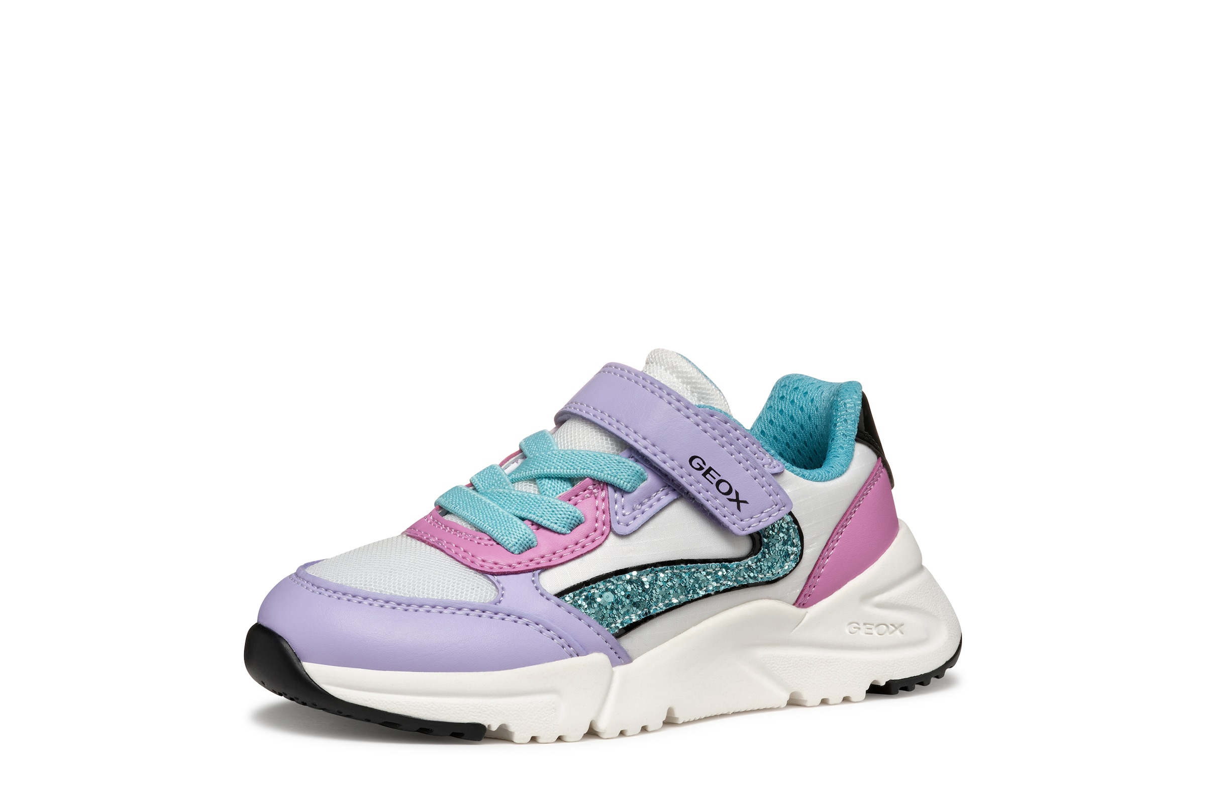 Geox Sneaker »J LOFTUS GIRL«  Slipper mit praktischem Klettverschluss, Größenschablone zum Download