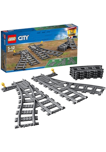 Konstruktionsspielsteine »Switch Tracks (60238), LEGO® City«, (6 St.), Made in Europe