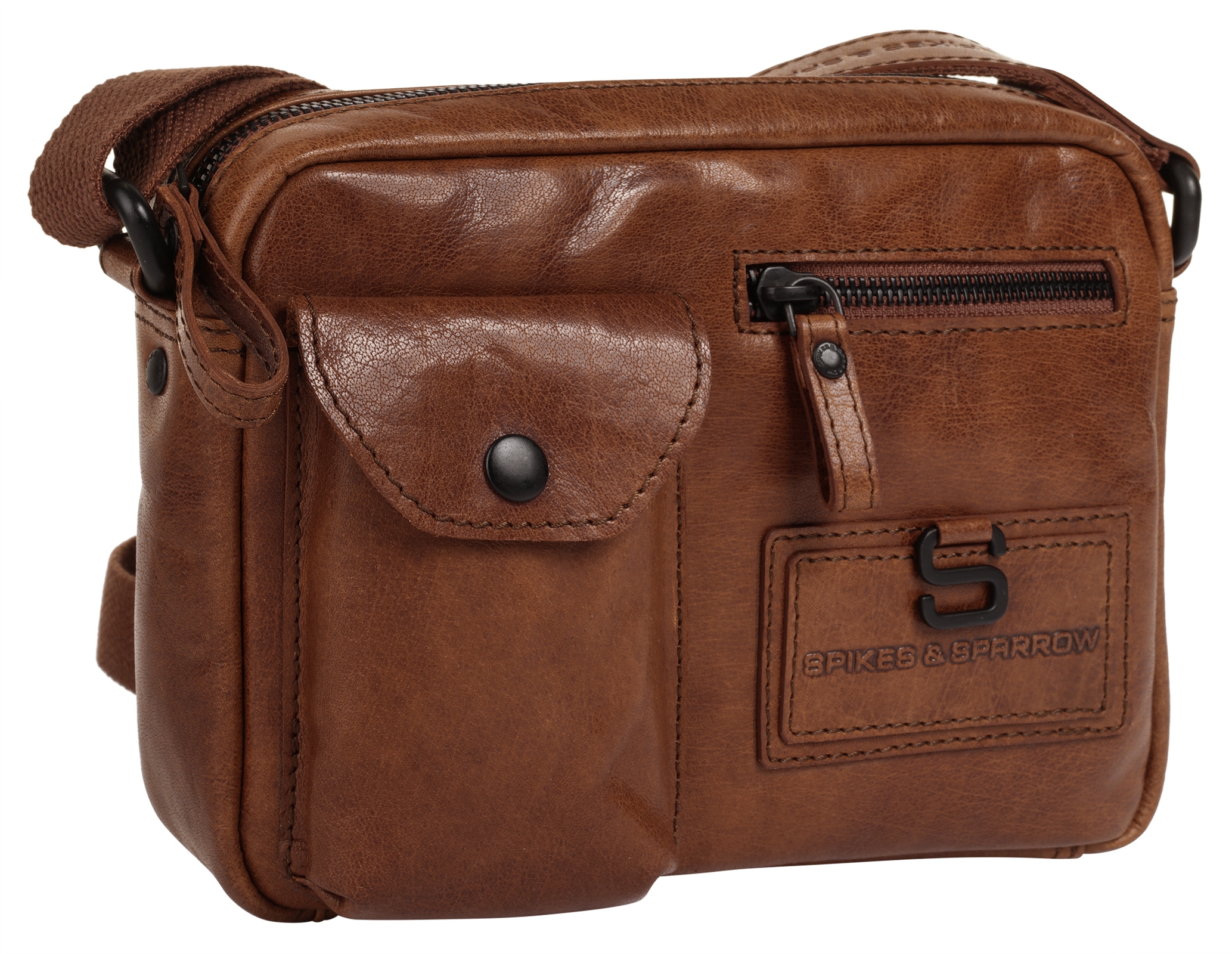Spikes & Sparrow Umhängetasche »CROSS BODY«, echt Leder