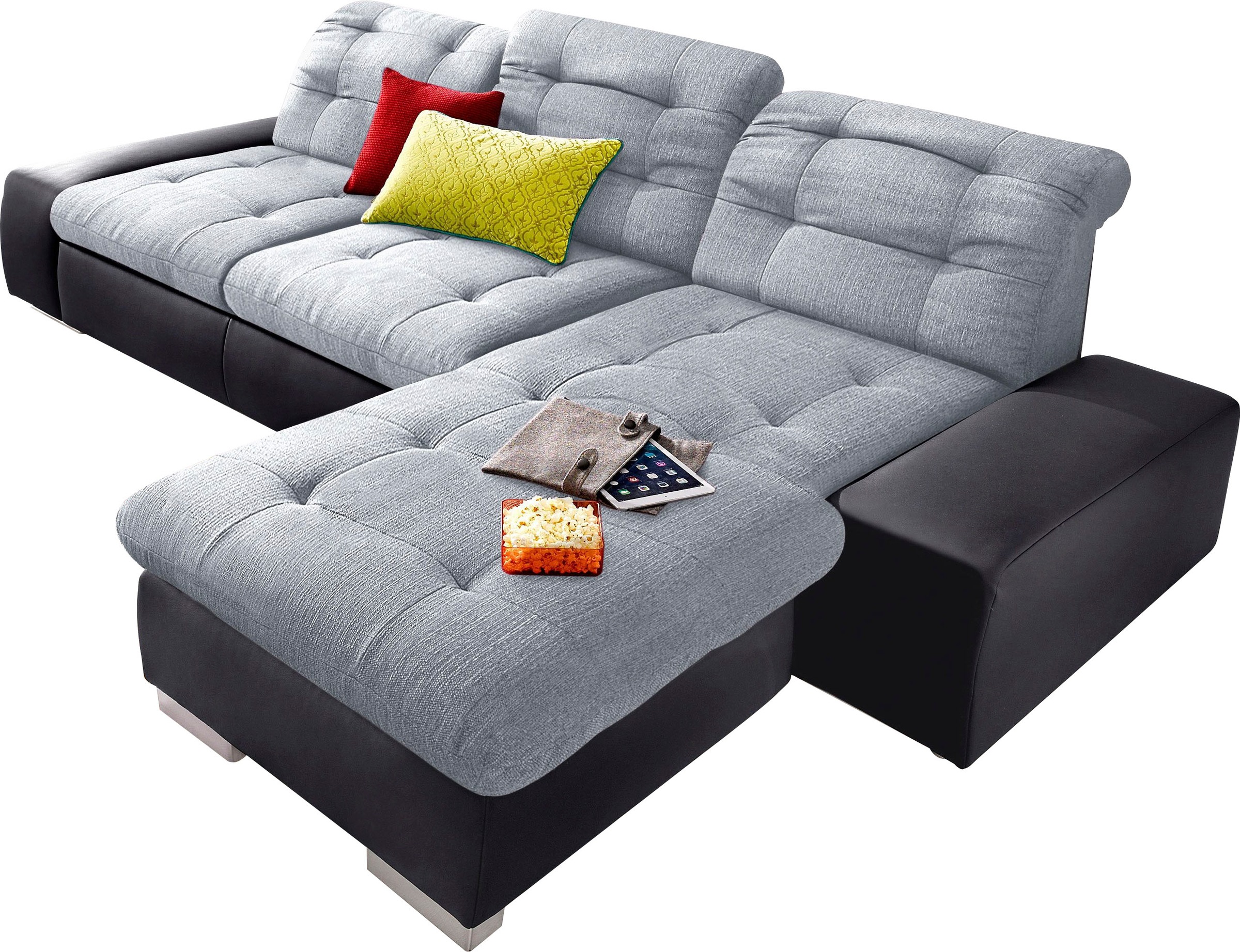 sit&more Ecksofa »Palomino L-Form«, wahlweise XL oder XXL und mit Bettfunktion