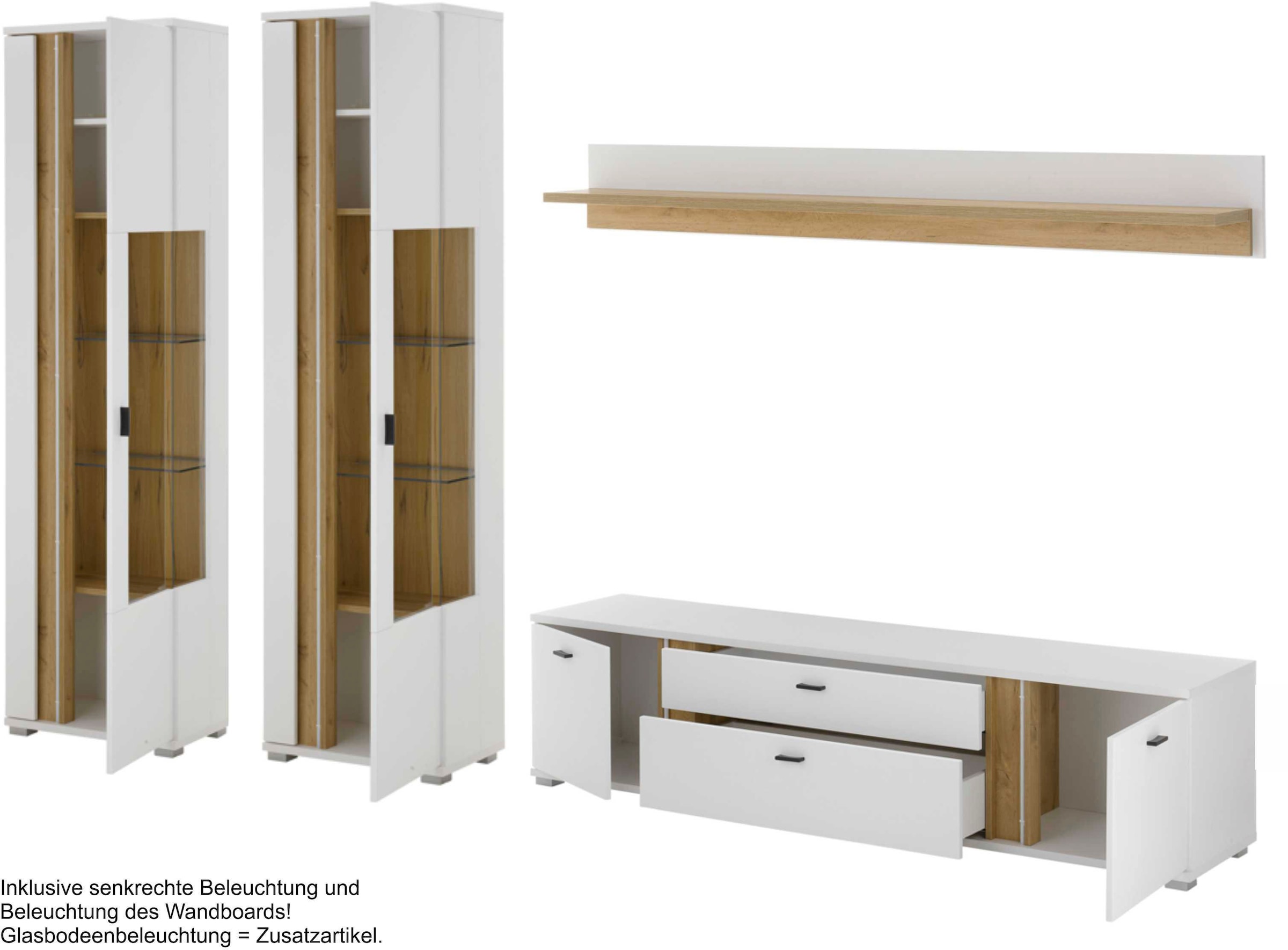 Home affaire Wohnwand »LONG ISLAND« Set, 4 Stk. tlg.