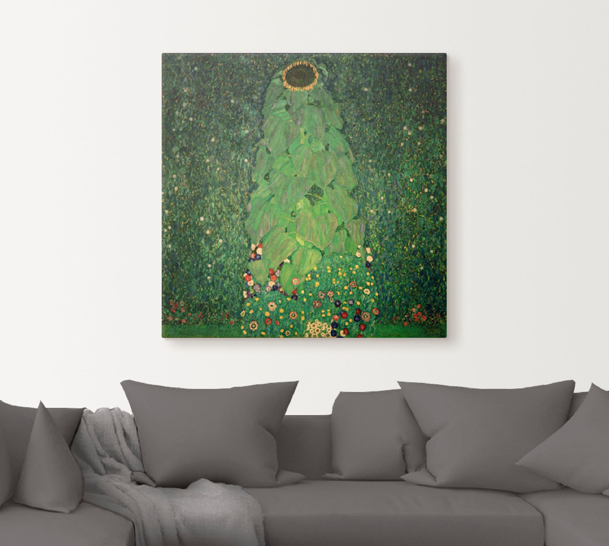 Artland Leinwandbild »Die Sonnenblume« Blumen 1 Stk. tlg. auf Holzrahmen gespannt