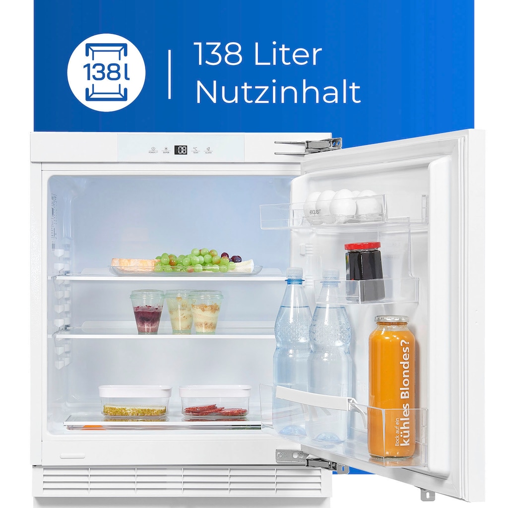 exquisit Kühlschrank »UKS140-V-FE-010E«, UKS140-V-FE-010E, 82,3 cm hoch, 59,5 cm breit