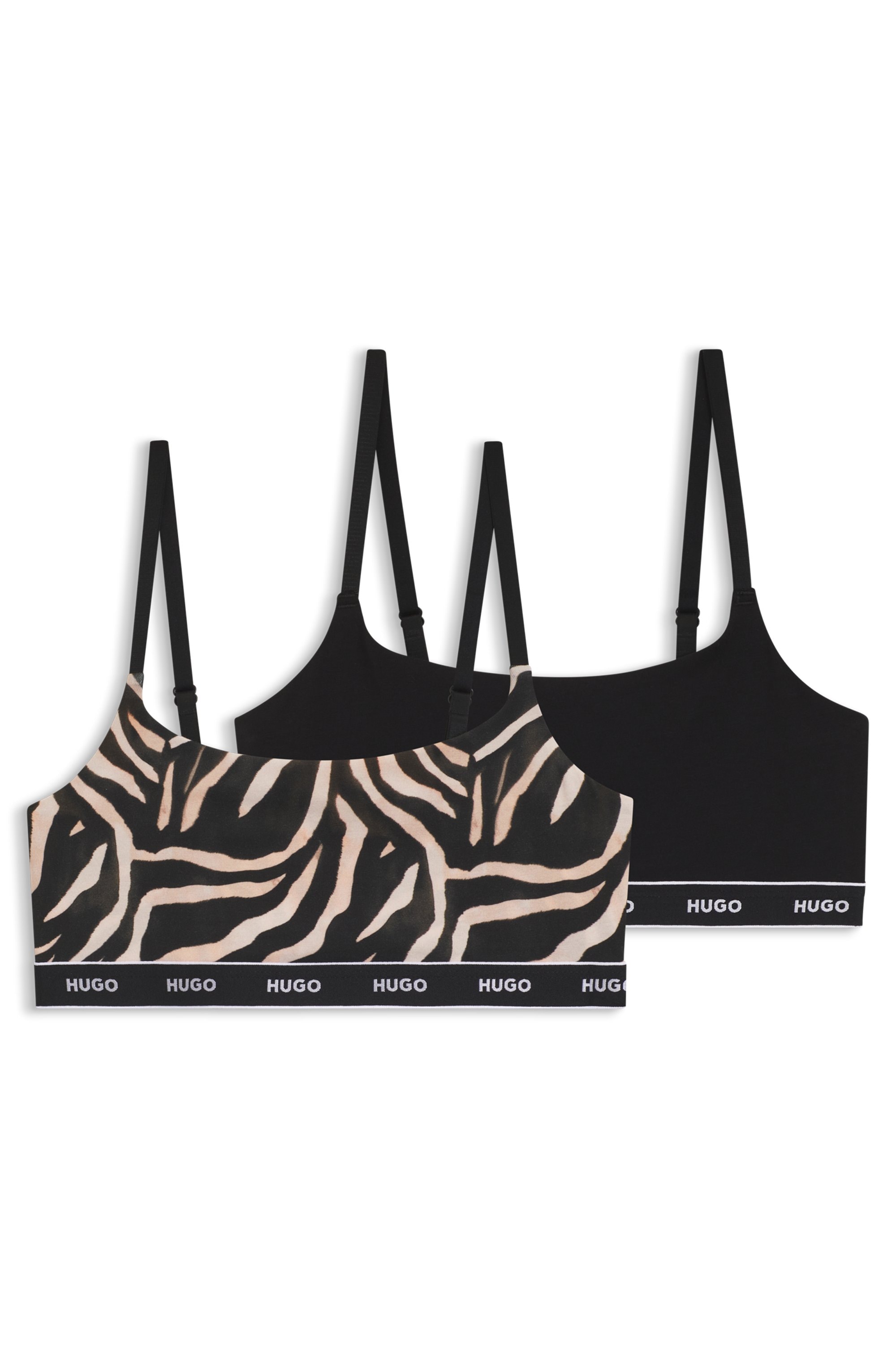 HUGO Underwear Bralette »TWIN BRALETTE DESIGN« 2 ohne Verschluss, ohne Polsterung