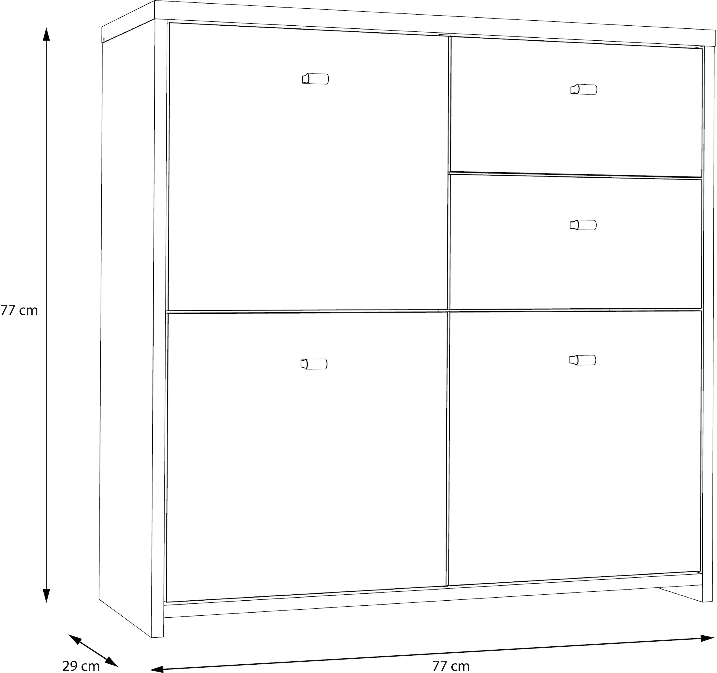 FORTE Kommode »CHEST«, Breite ca. 77 cm