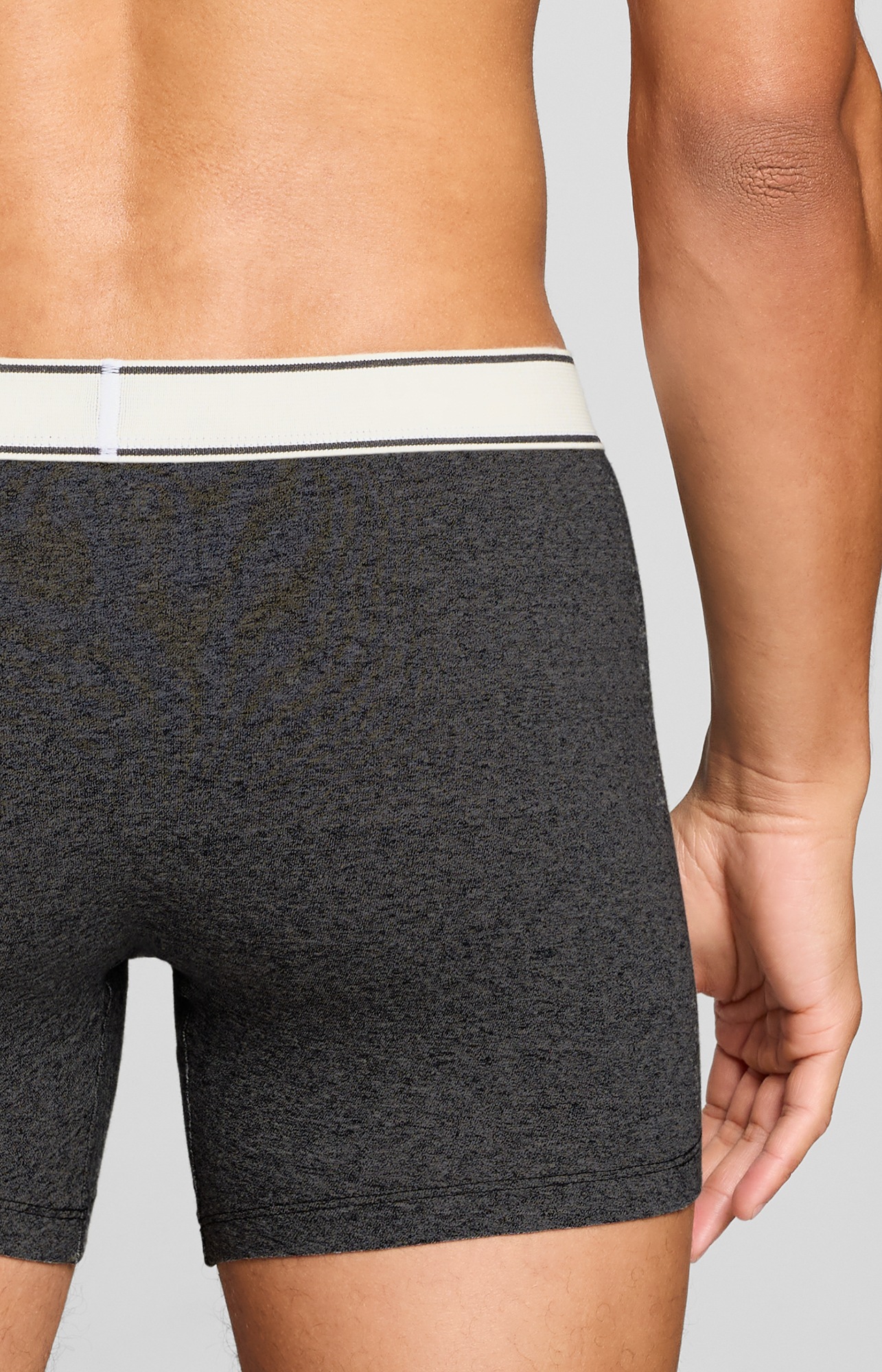 Levi's® Boxershorts »LEVIS MEN VNTG HTR BOXER BRIEF 2P« 2er Pack,  ohne Eingriff, uni, meliert, Logo-Bund, elastisch