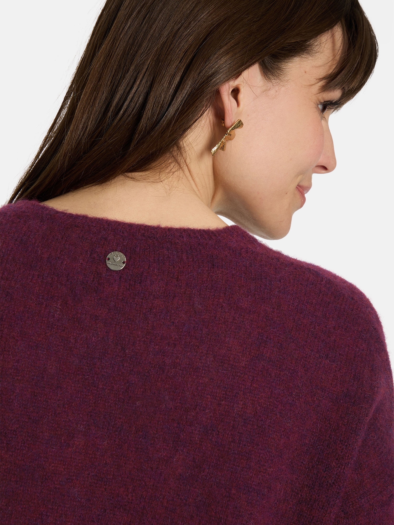 Lieblingsstück Strickpullover »Baberina«, V-Neck mit Alpaka-Wolle