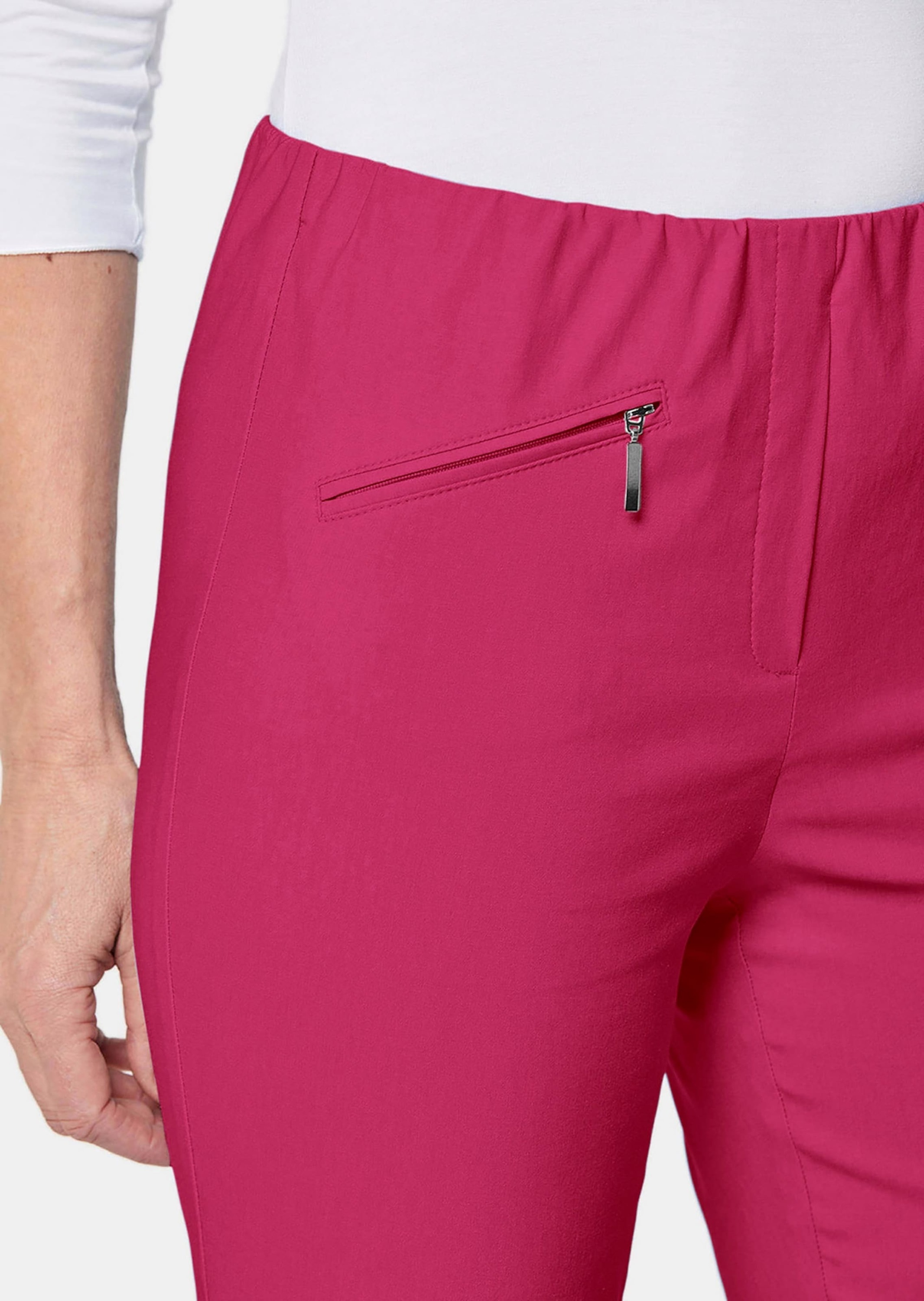 GOLDNER 2-in-1-Hose »Kurzgröße Schlupfhose LOUISA mit Steppnähten«
