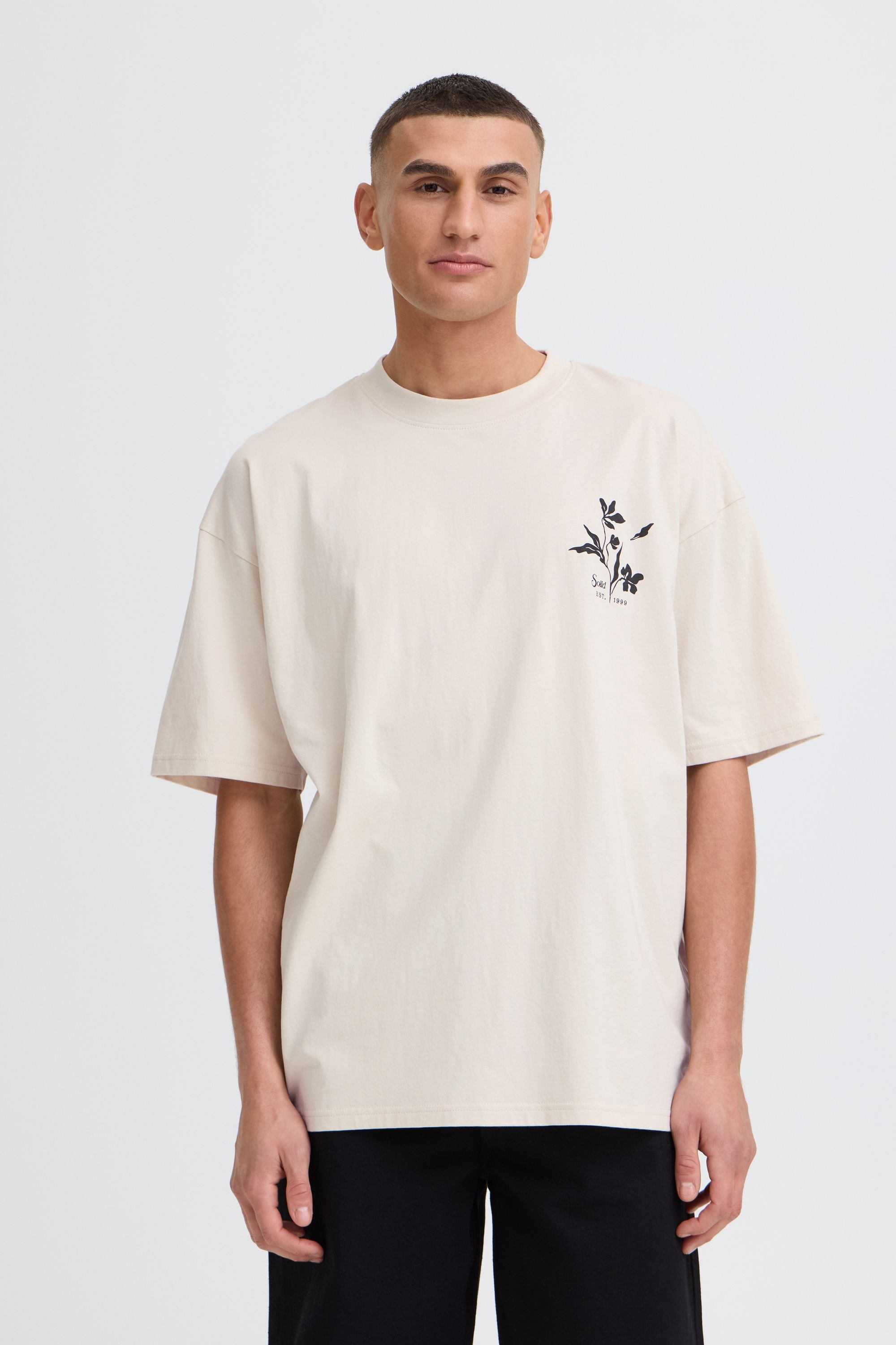 !Solid Rundhalsshirt »Rundhalsshirt SDAmon Oversized«