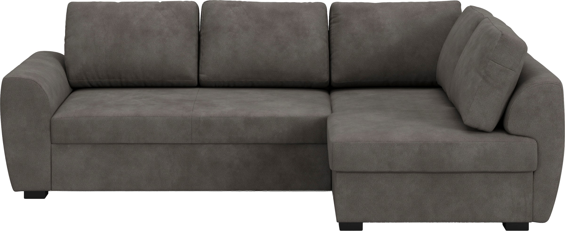 COTTA Ecksofa »Drift L-Form Ottomane, Breite 253 cm« optional auch mit Schlaffunktion, Wellenunterfederung