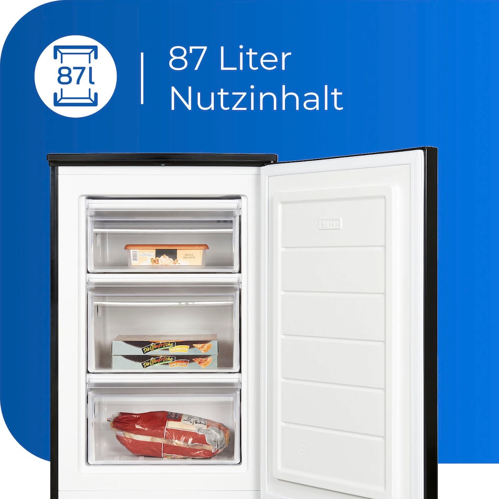 exquisit Gefrierschrank »GS81-040C«, 85,5 cm hoch, 54,5 cm breit, energiesparend in Energieefizienz C, 87 Liter Nutzinhalt, 4 Sterne