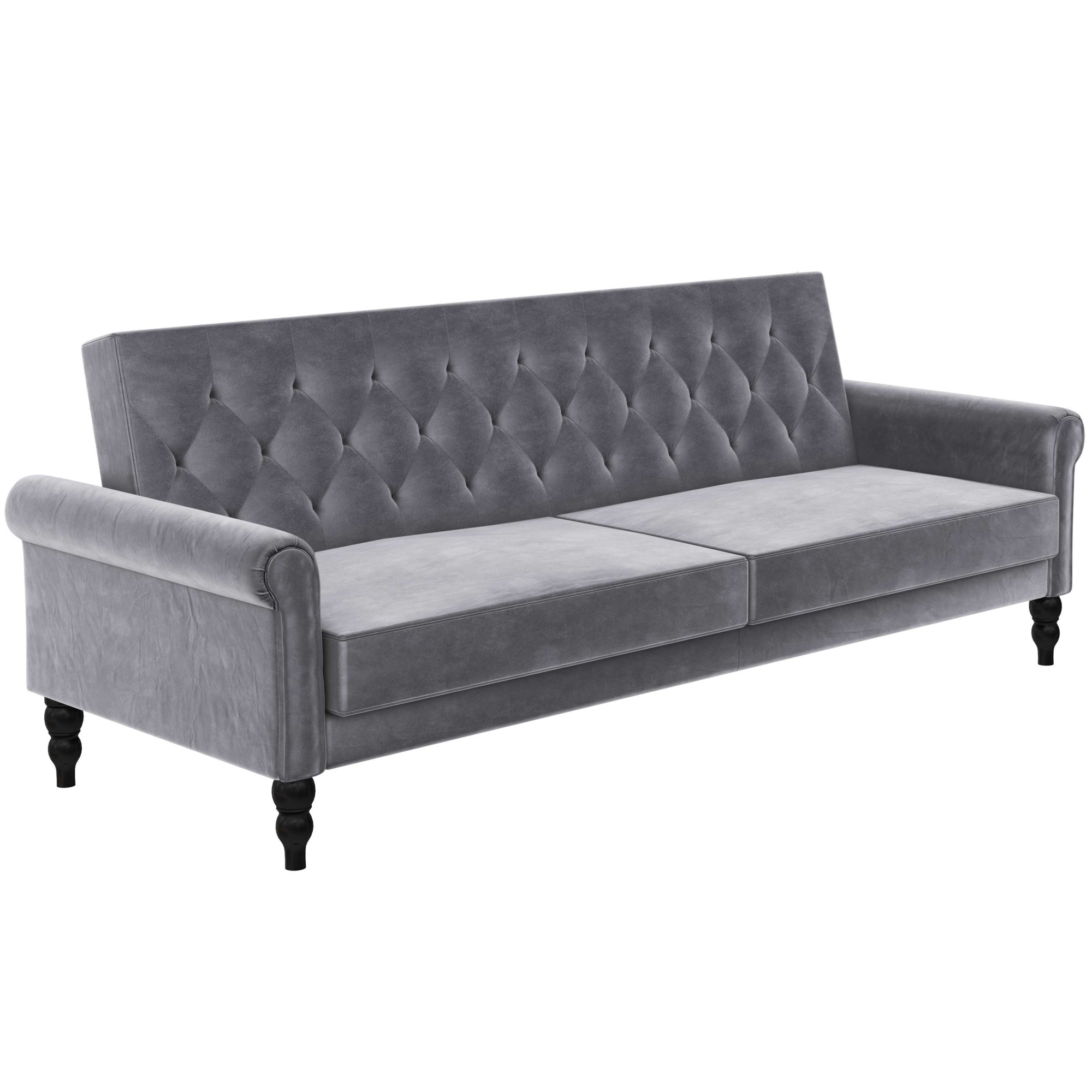 Dorel Home 3-Sitzer »Tyne«, Schlafsofa 222 cm, Bettfunktion (110/190cm), pflegeleichter Velours