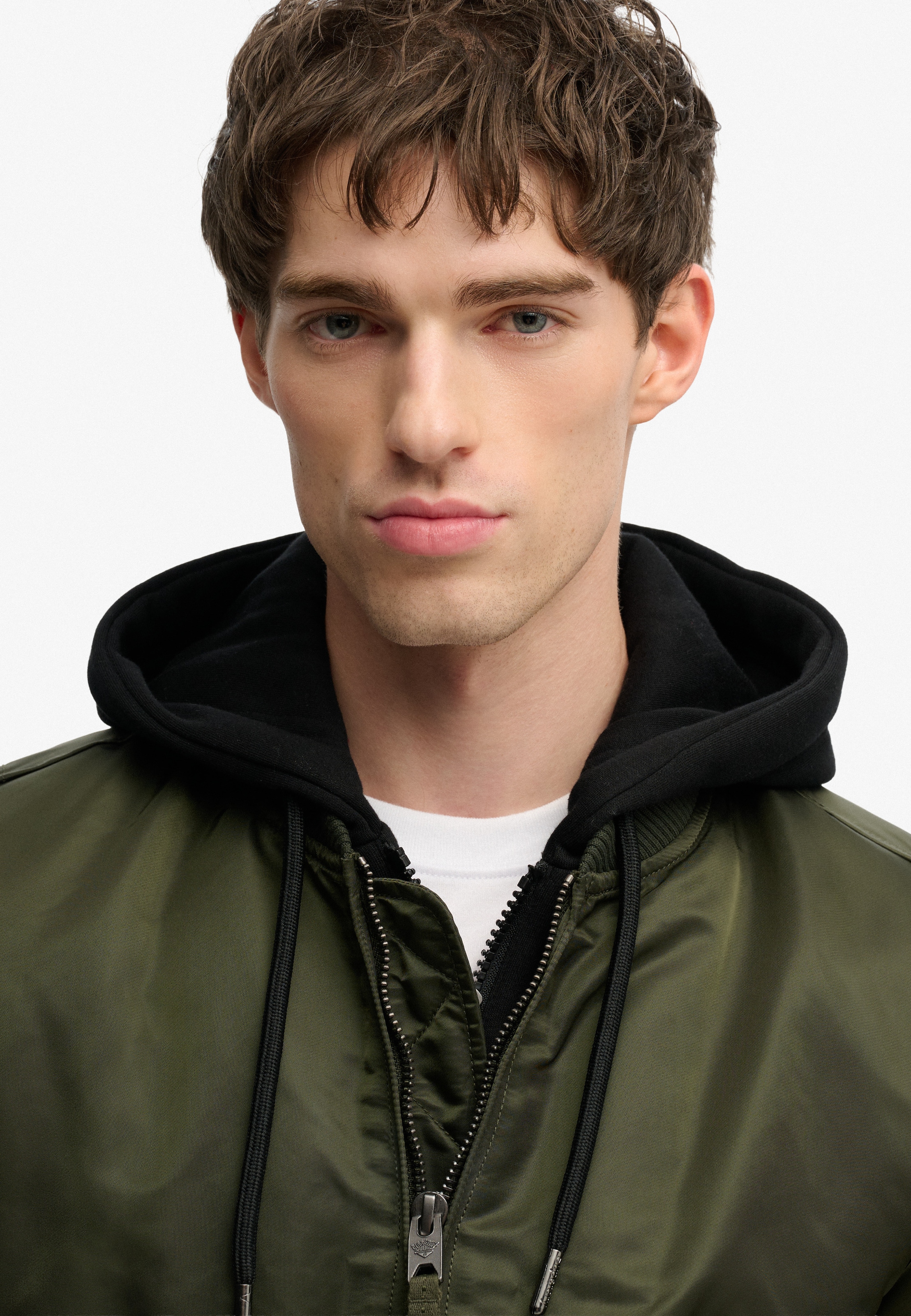 Superdry Parka »HOODED MA1 BOMBER JKT« mit Kapuze