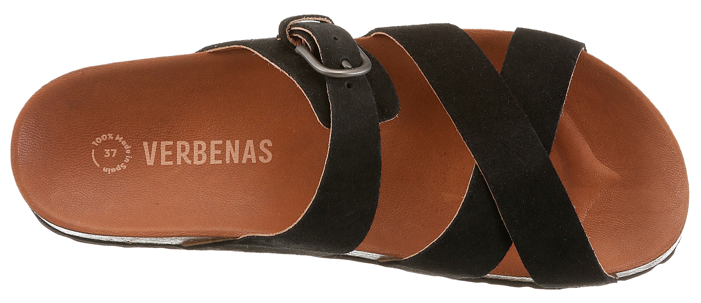 VERBENAS Pantolette »RUBI SERRAJE«  Sommerschuh, Hausschuh, Urlaubsschuh mit verstellbarer Schnalle