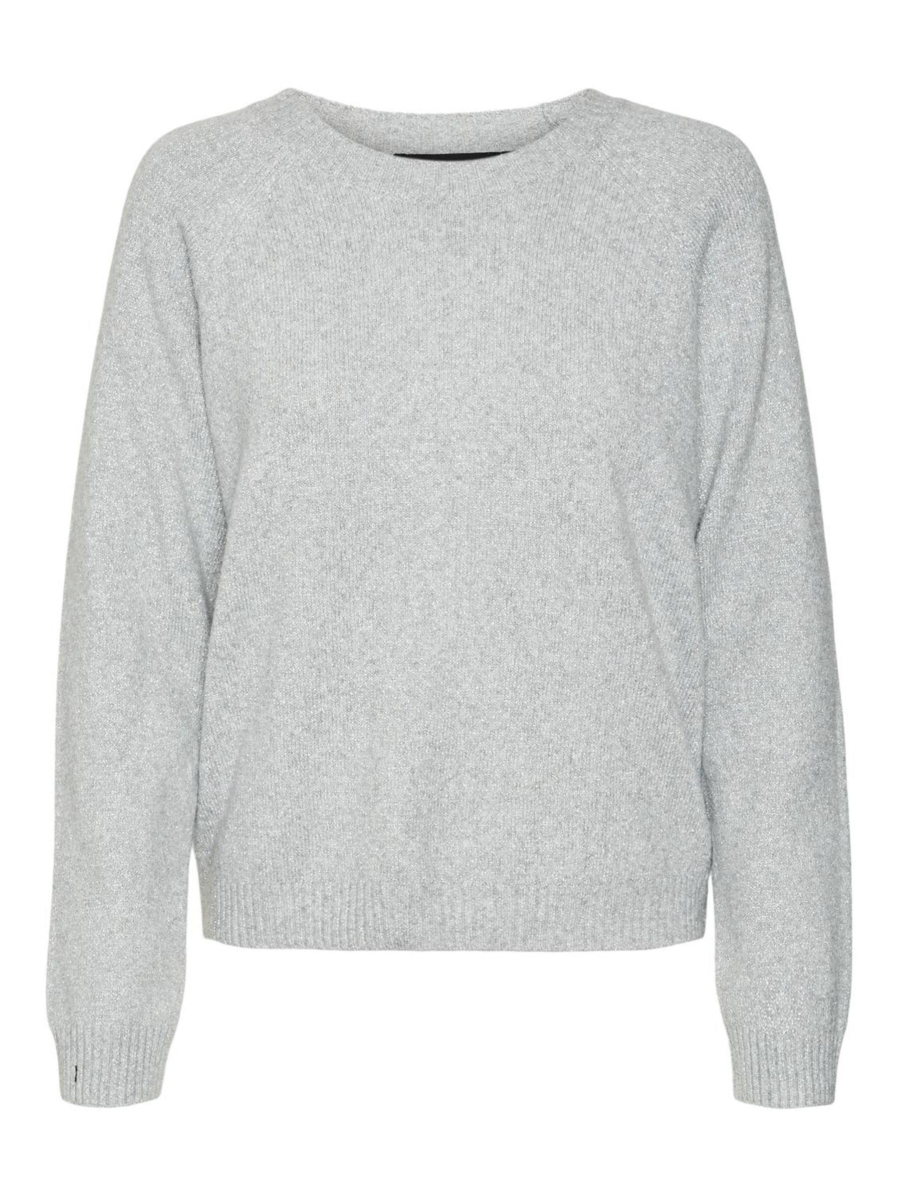 Vero Moda Rundhalspullover »VMDOFFYSHINE LS O-NECK BLOUSE REP NOOS«