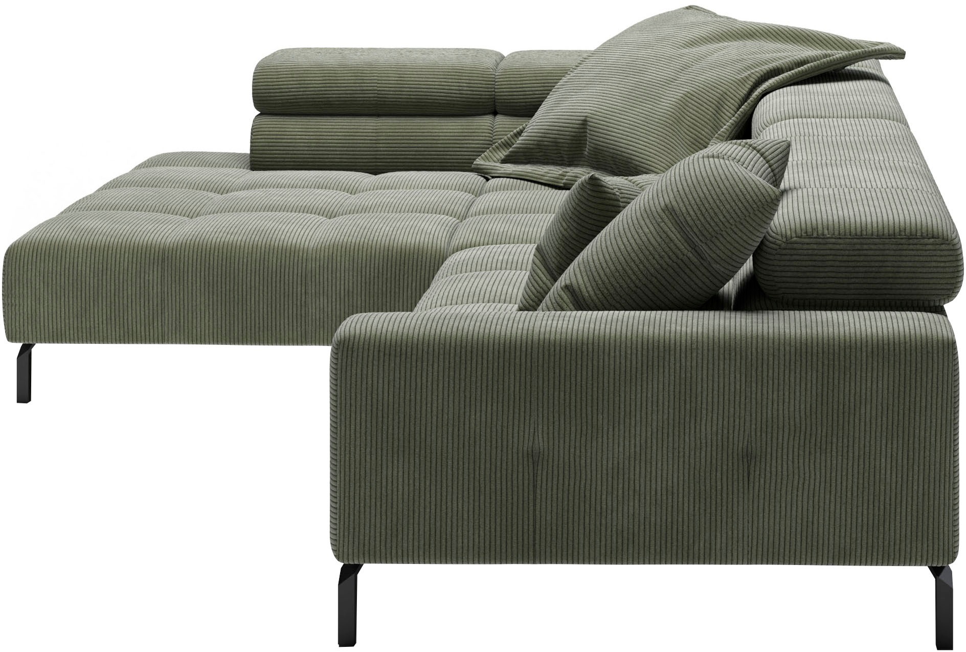 Home affaire Ecksofa »Claya, L-Form,  incl. Kopfteilverstellung, Breite 311 cm« ohne elektrischen Sitzvorzug