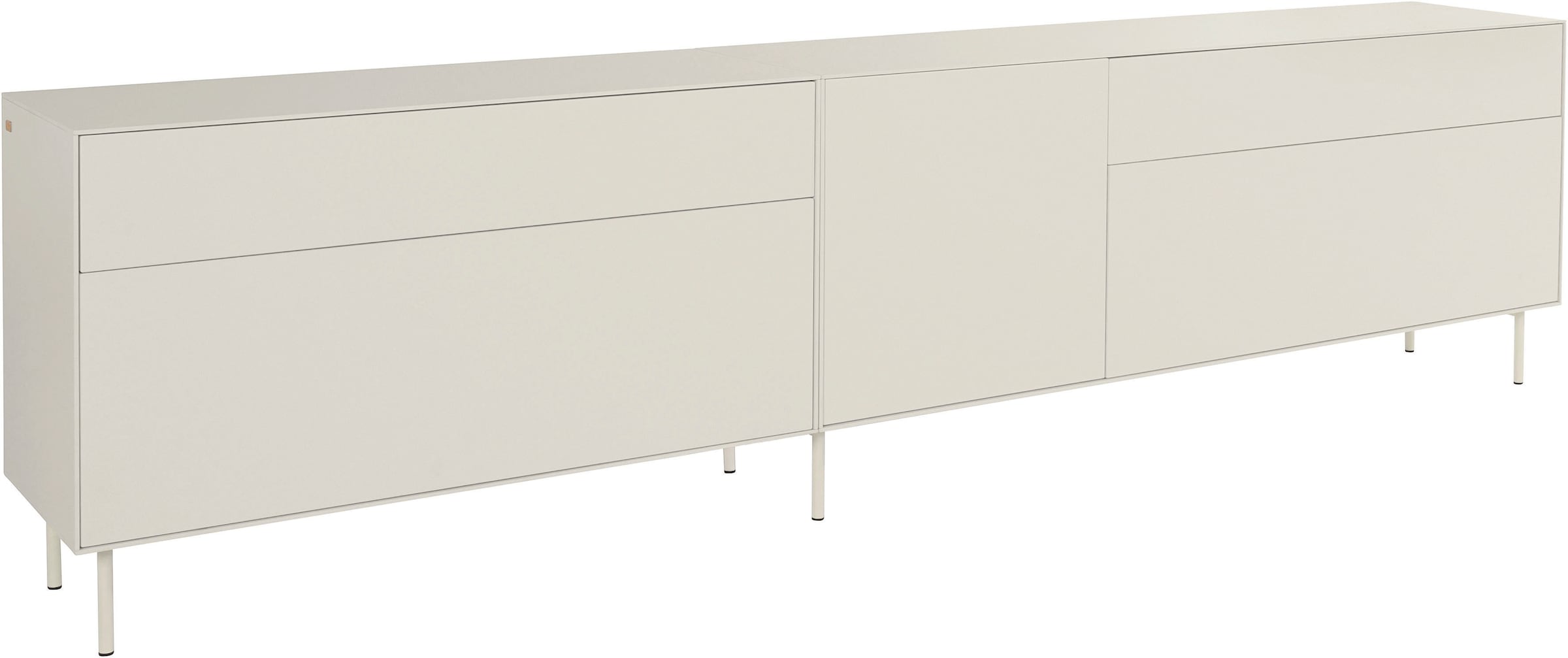 LeGer Home by Lena Gercke Lowboard »Essentials«, (2 St.), Breite: 279cm, MDF lackiert, Push-to-open-Funktion