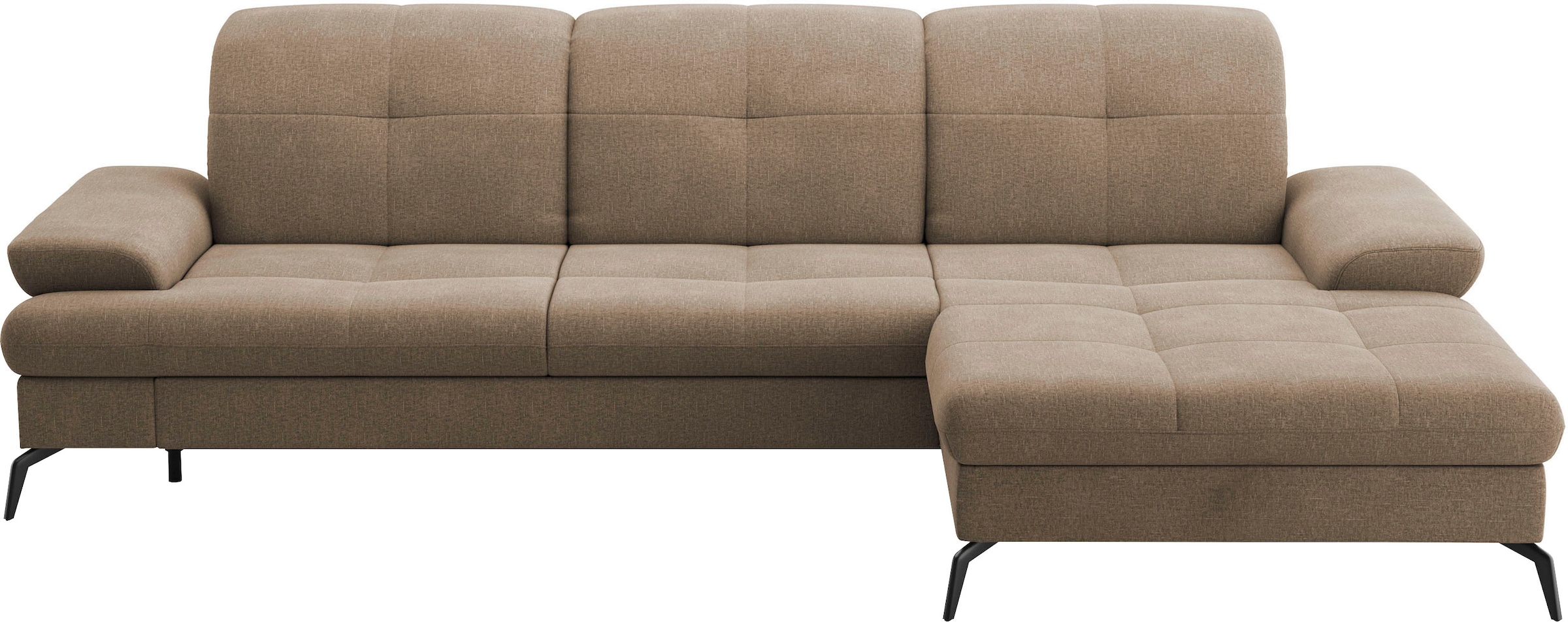 sit&more Ecksofa »Amica, L-Form, inkl. Sitztiefenverstellung & Armteilverstellung«, wahlweise mit Bettfunktion, Bettkasten und Kopfteilverstellung