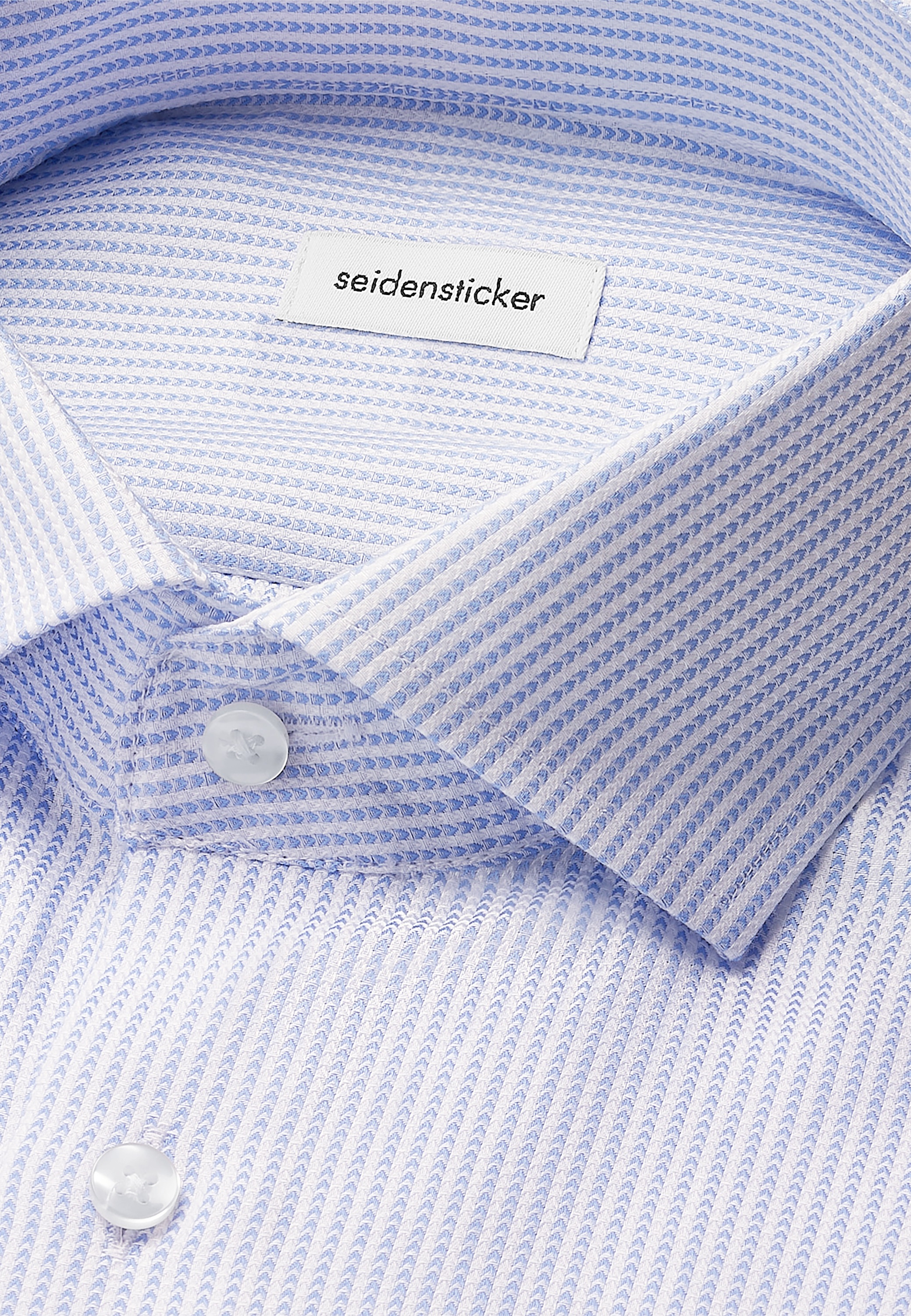 seidensticker Businesshemd »Schwarze Rose«, Slim 1/1 Kentkragen Struktur