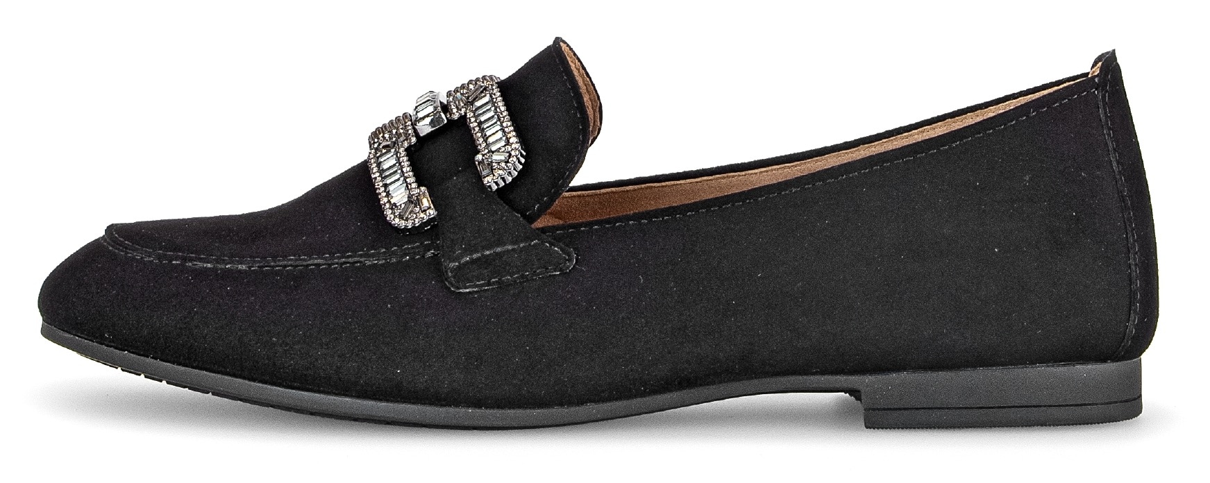 Gabor Loafer, Slipper, Festtagsschuh, Schlupfschuh mit edlem Schmuckelement