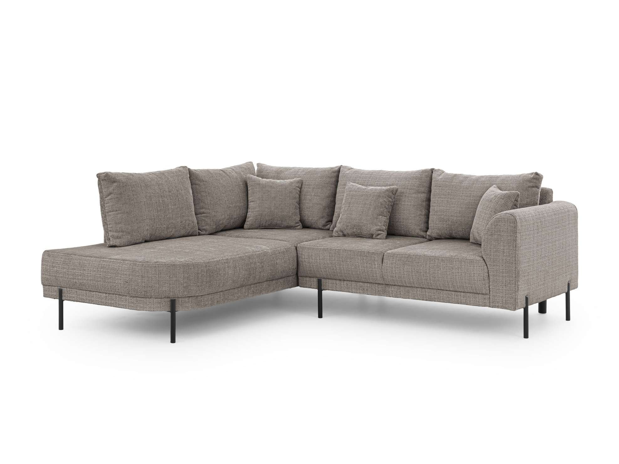 Home affaire Ecksofa »NELLIA L-Form mit Ottomane rechts oder links bestellbar, Breite 231 cm«