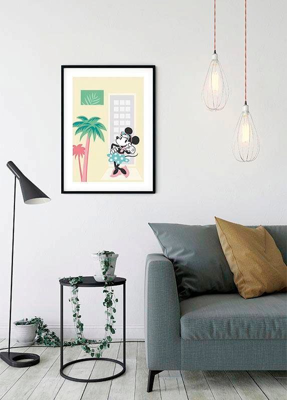 Komar Bild »Minnie Mouse Palms«, Disney, (1 St.), Wandbild zur Dekoration im Kinderzimmer - ohne Rahmen