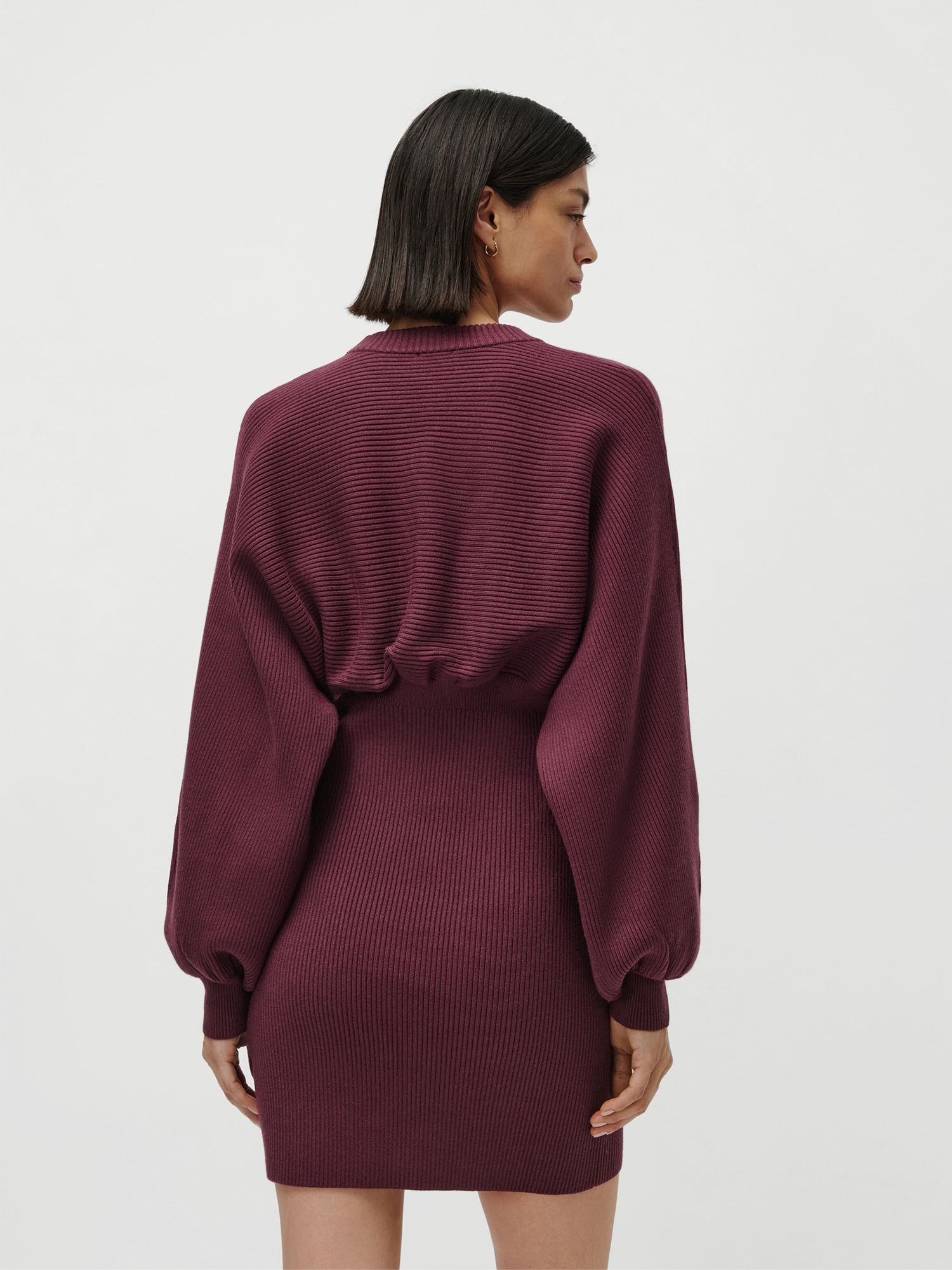 LeGer Minikleid »Camille, LeGer by Lena Gercke« Ohne Taschen aus Rippstrick, Fledermausärmel