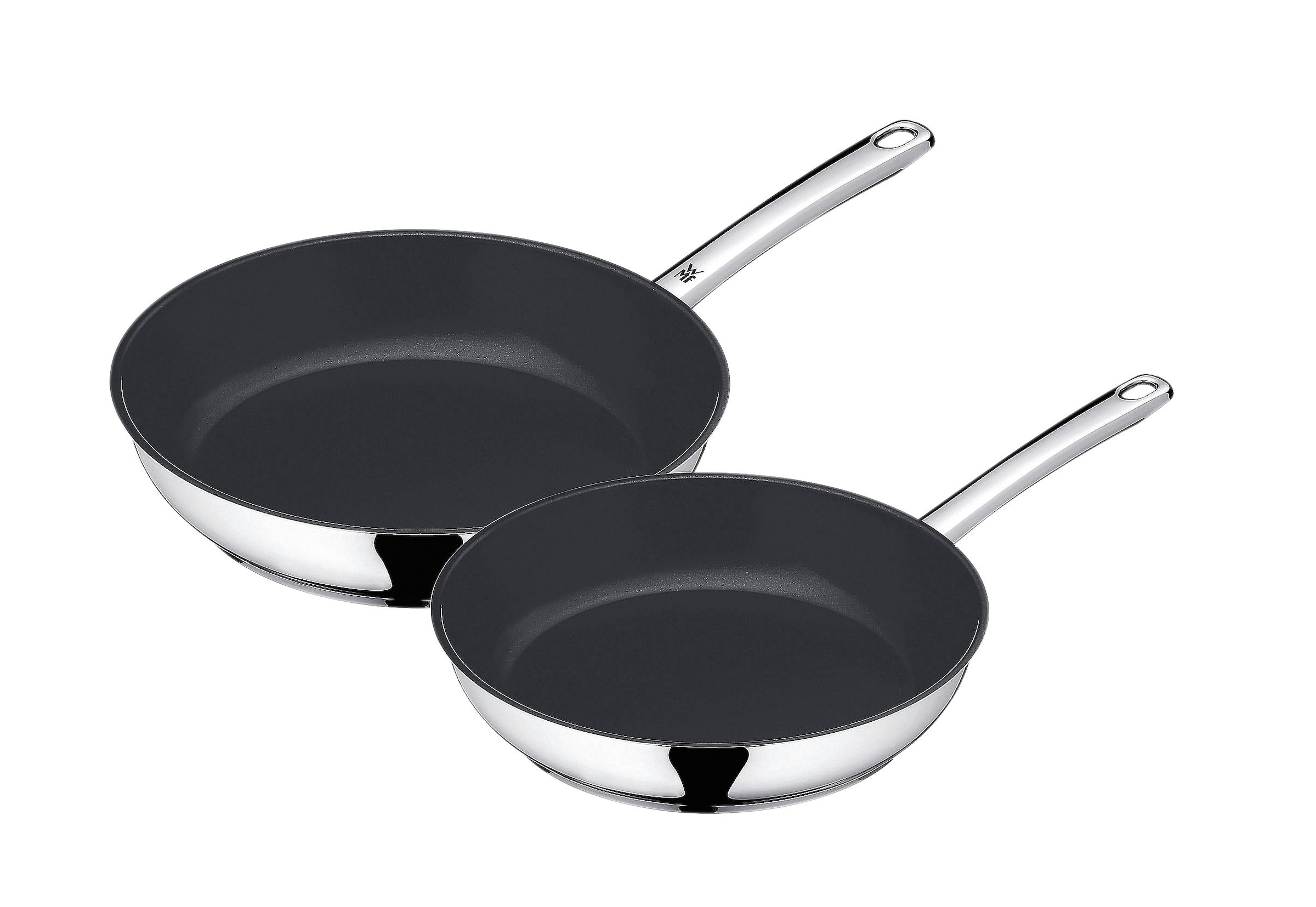 WMF Pfannen-Set »Devil«, Cromargan® Edelstahl Rostfrei 18/10, (Set, 2 tlg., 1x Bratpfanne Ø 24 cm, 1x Bratpfanne Ø 28 cm), Induktion