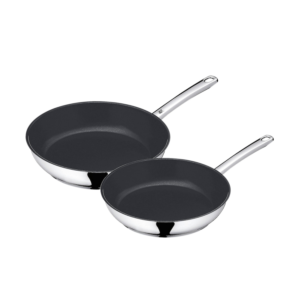 WMF Pfannen-Set »Devil«, Cromargan® Edelstahl Rostfrei 18/10, (Set, 2 tlg., 1x Bratpfanne Ø 24 cm, 1x Bratpfanne Ø 28 cm), Induktion