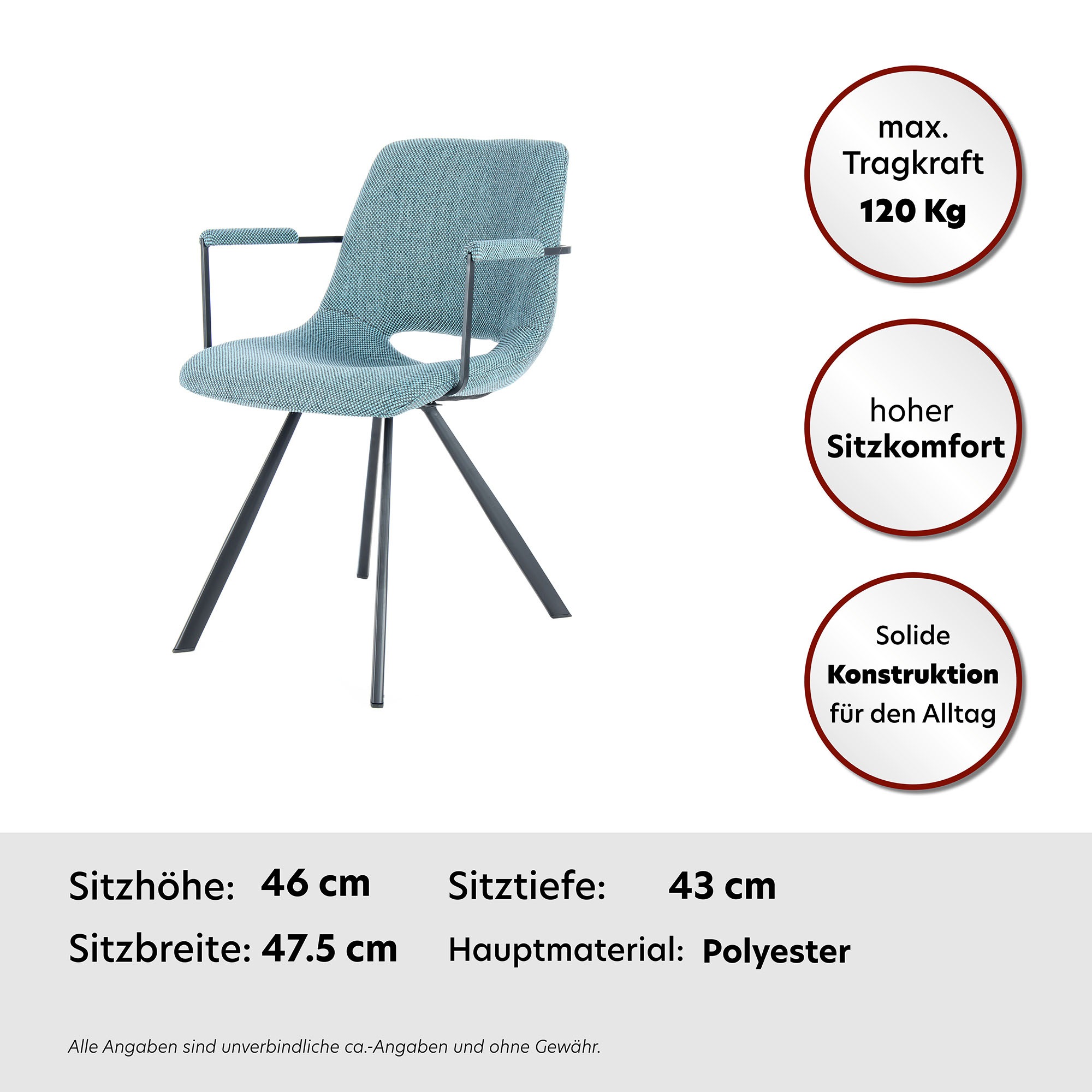 Kayoom Stuhl »Josephine 625 2er-Set , pflegeleicht« (Set) 2 Stk.pflegeleicht