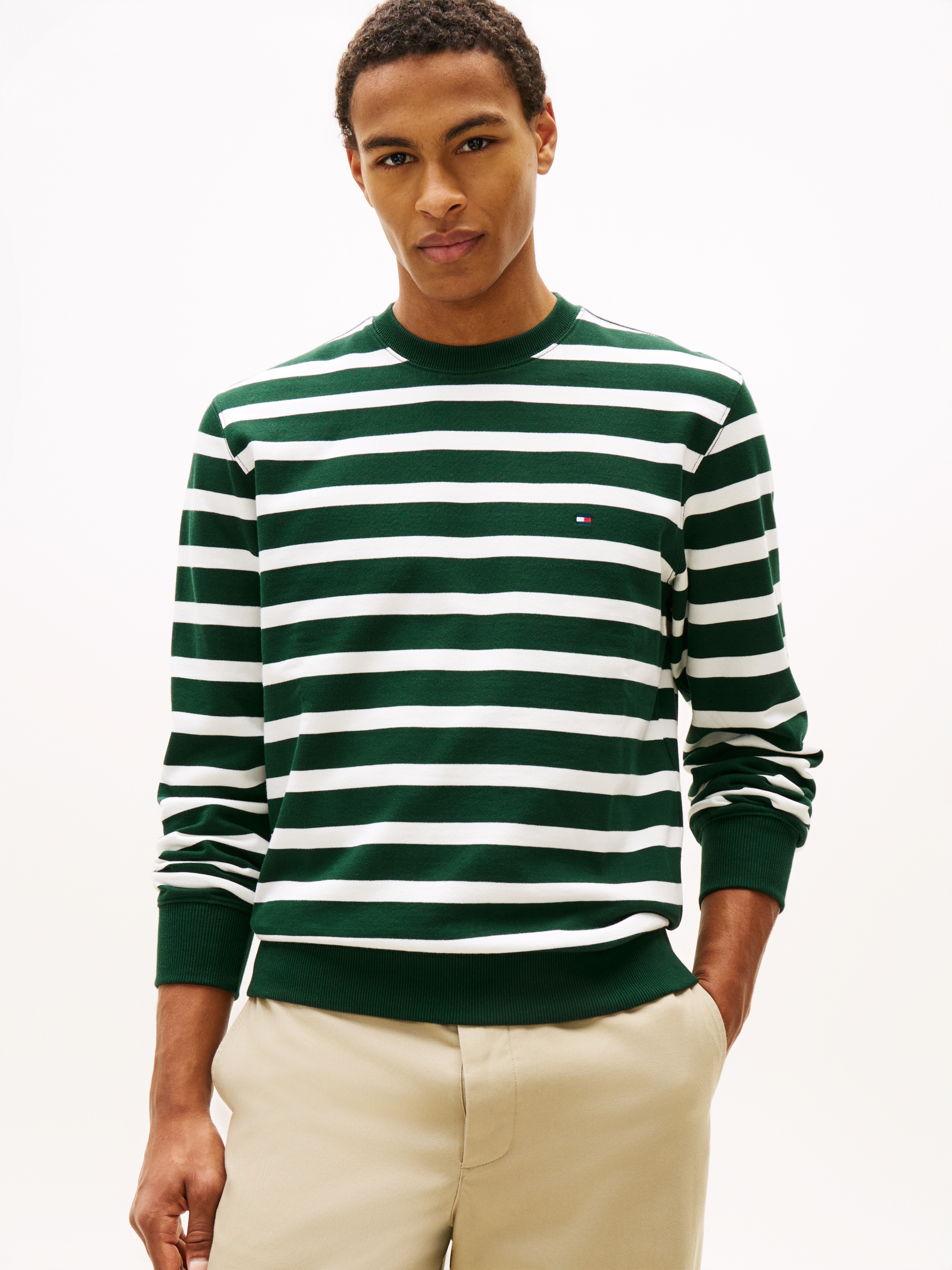 Tommy Hilfiger Sweatshirt »TERRY BLOCK«, Regular fit mit Rundhalsausschnitt
