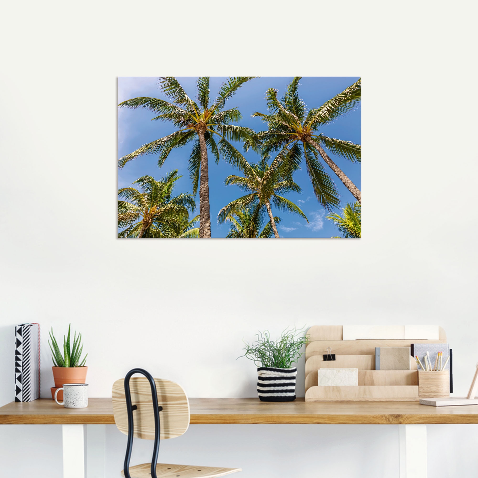 Artland Wandbild »Palmen am Strand«, Strandbilder, (1 St.), als Alubild, Outdoorbild in verschied. Größen