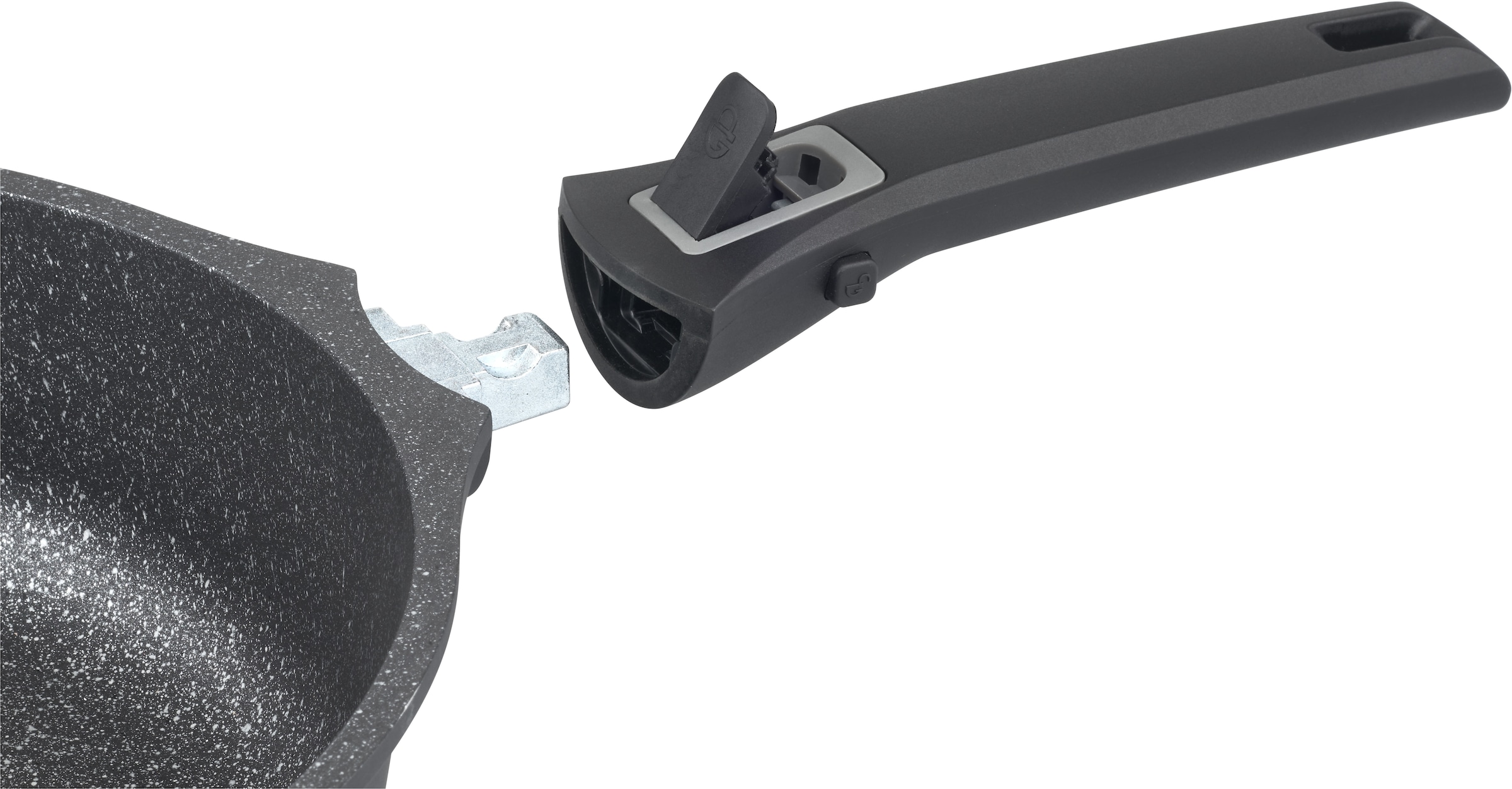 GSW Wok »Easy Click« Aluminiumguss 1 Stk. tlg. abnehmbarer Griff, Ø 28 cm, Induktion