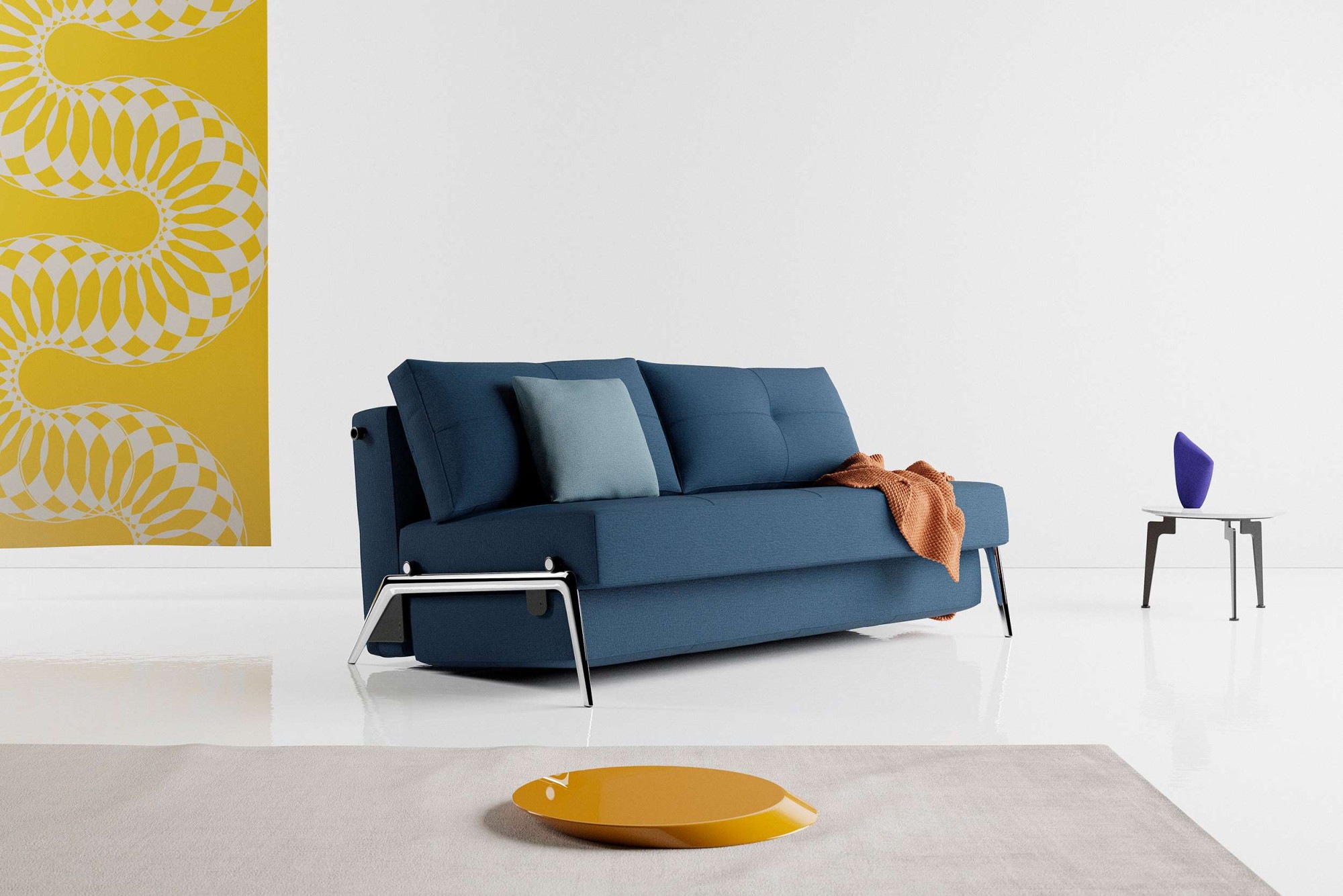 INNOVATION LIVING ™ Schlafsofa »Cubed Klappsofa, hochwertige Schlaffunktion, Design und extra Komfort«, Frontauszug, sehr platzsparend, abgewinkelt Sitzen, waagerecht liegen