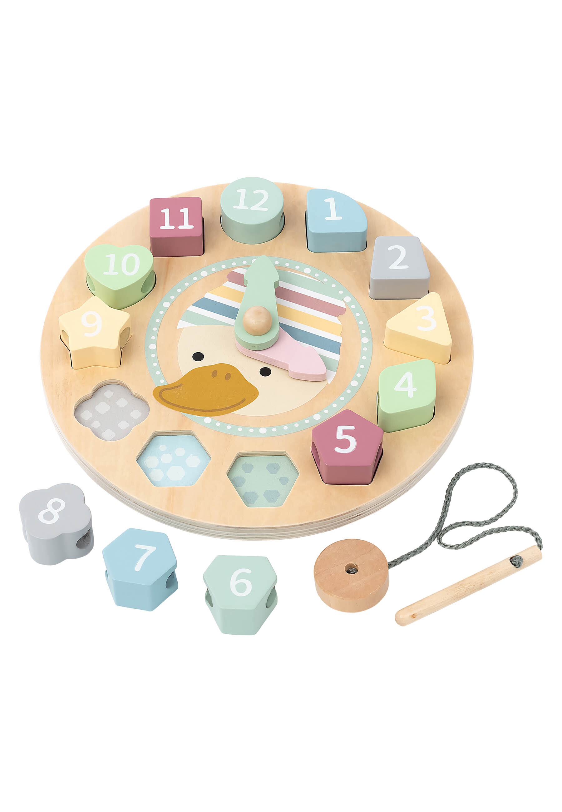 Sterntaler® Spielcenter »Lernuhr Holz ENTE Edda«