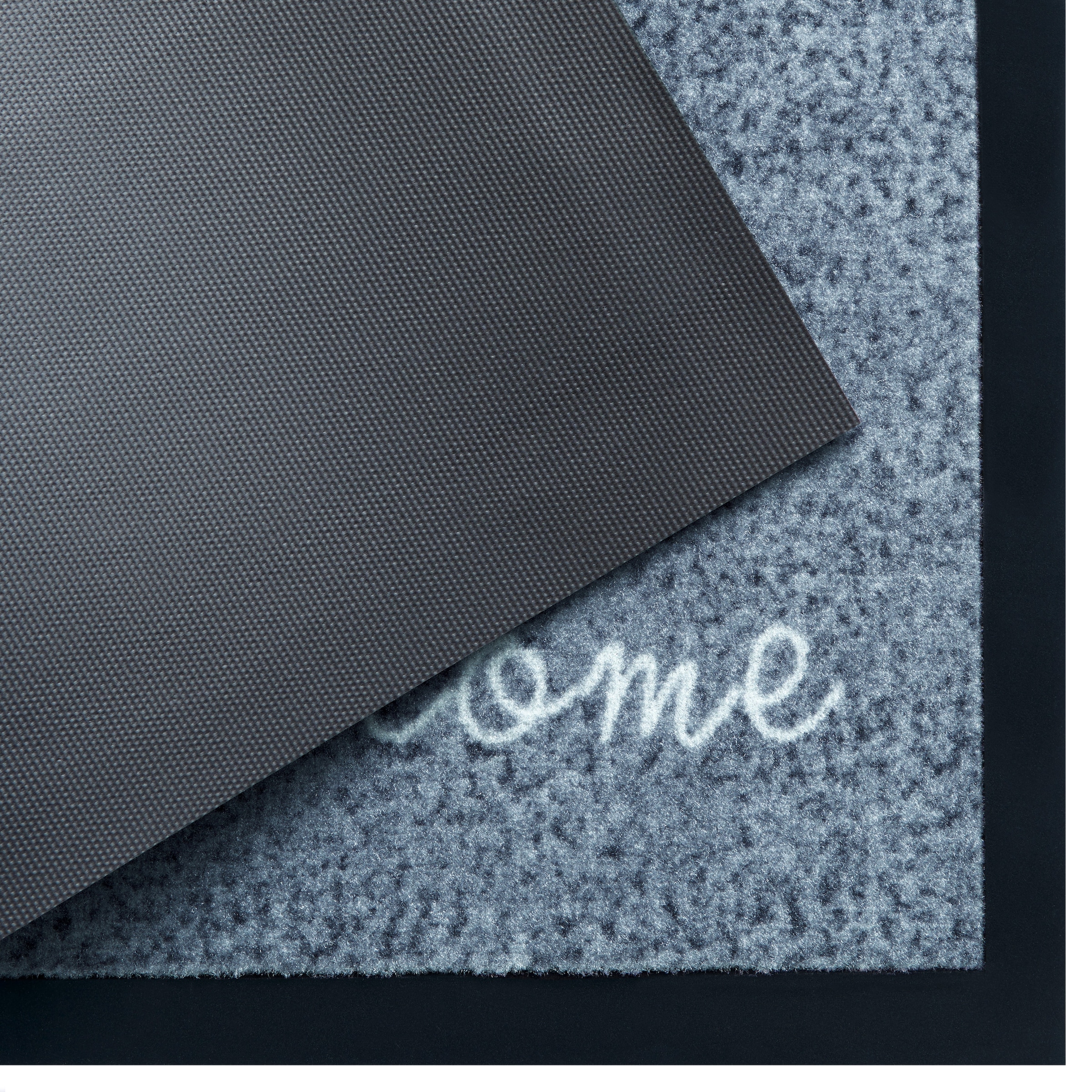 my home Fußmatte »Welcome«, rechteckig, 5 mm Höhe, Schmutzfangmatte, Türmatte, In- und Outdoor, Schrift, Läufer, waschbar
